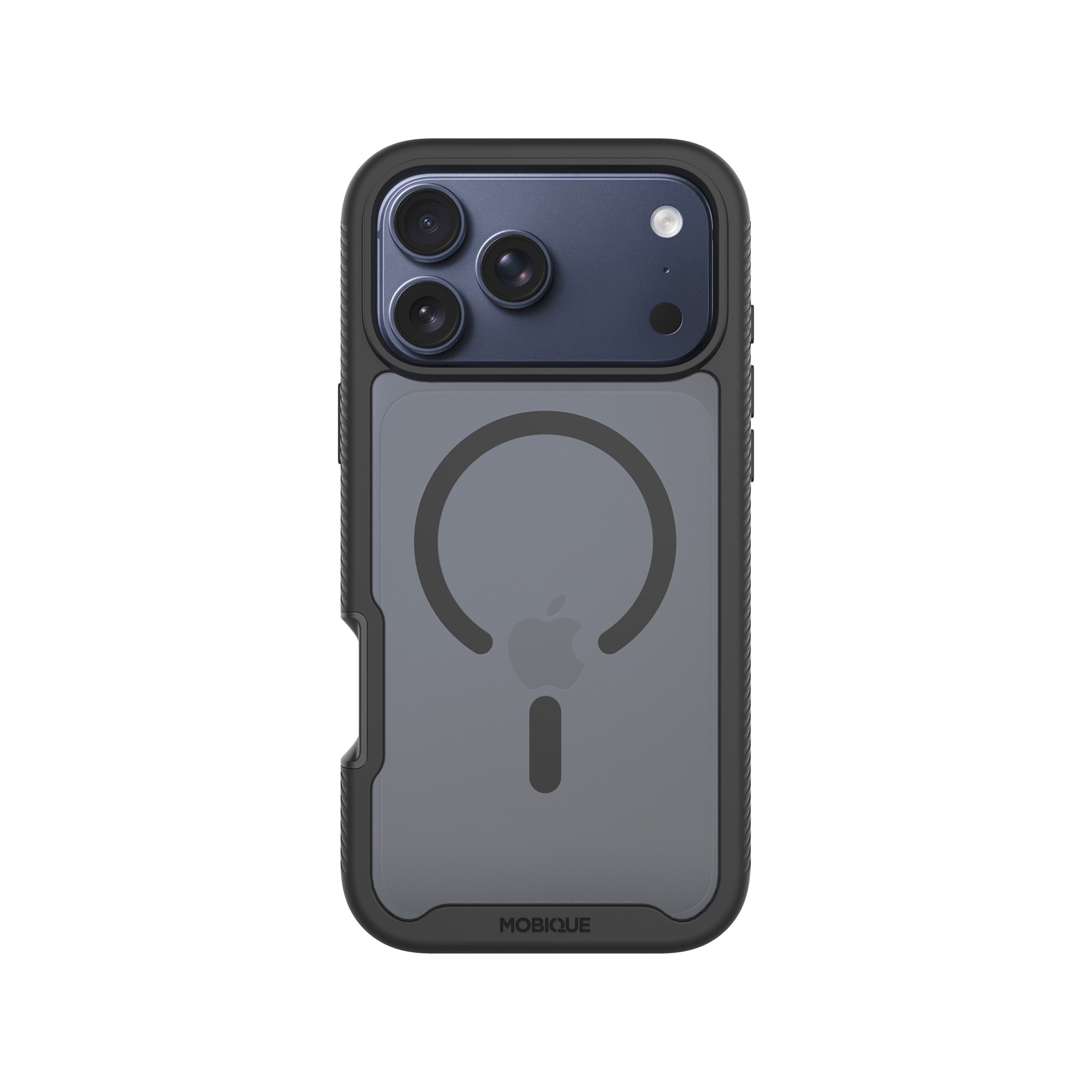 iPhone 17 Pro Full Protection Magnetic Case Zwart/transparant