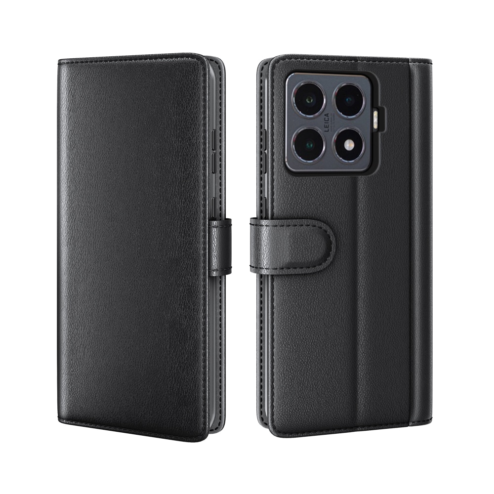 Xiaomi 15T Pro Echt lederen hoesje Zwart