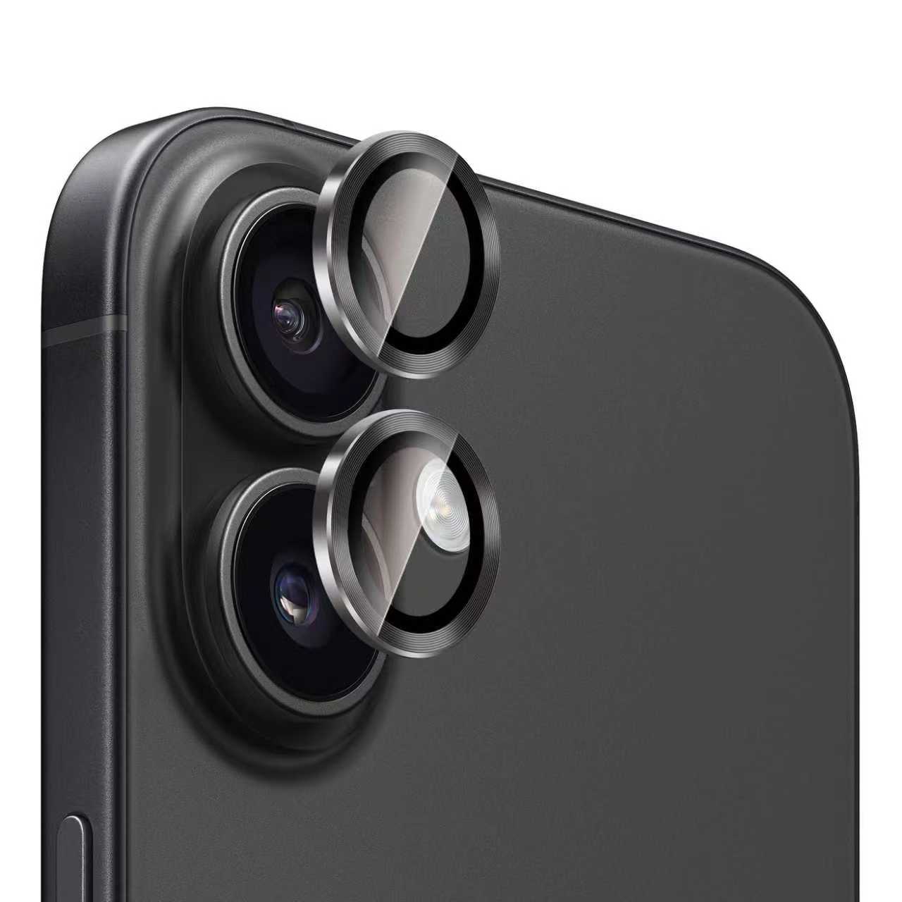 Lensbeschermer Metaal iPhone 17, Zwart