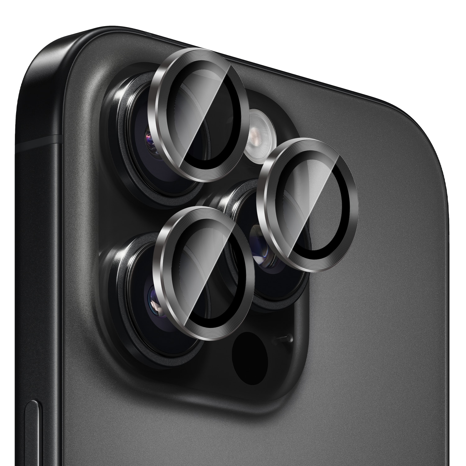 Lensbeschermer Metaal iPhone 16 Pro Max, Zwart