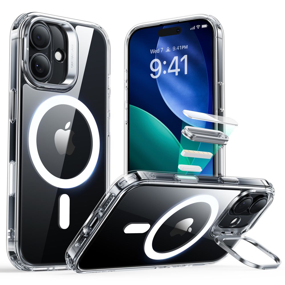 Classic Kickstand HaloLock MagSafe iPhone 17 Transparant