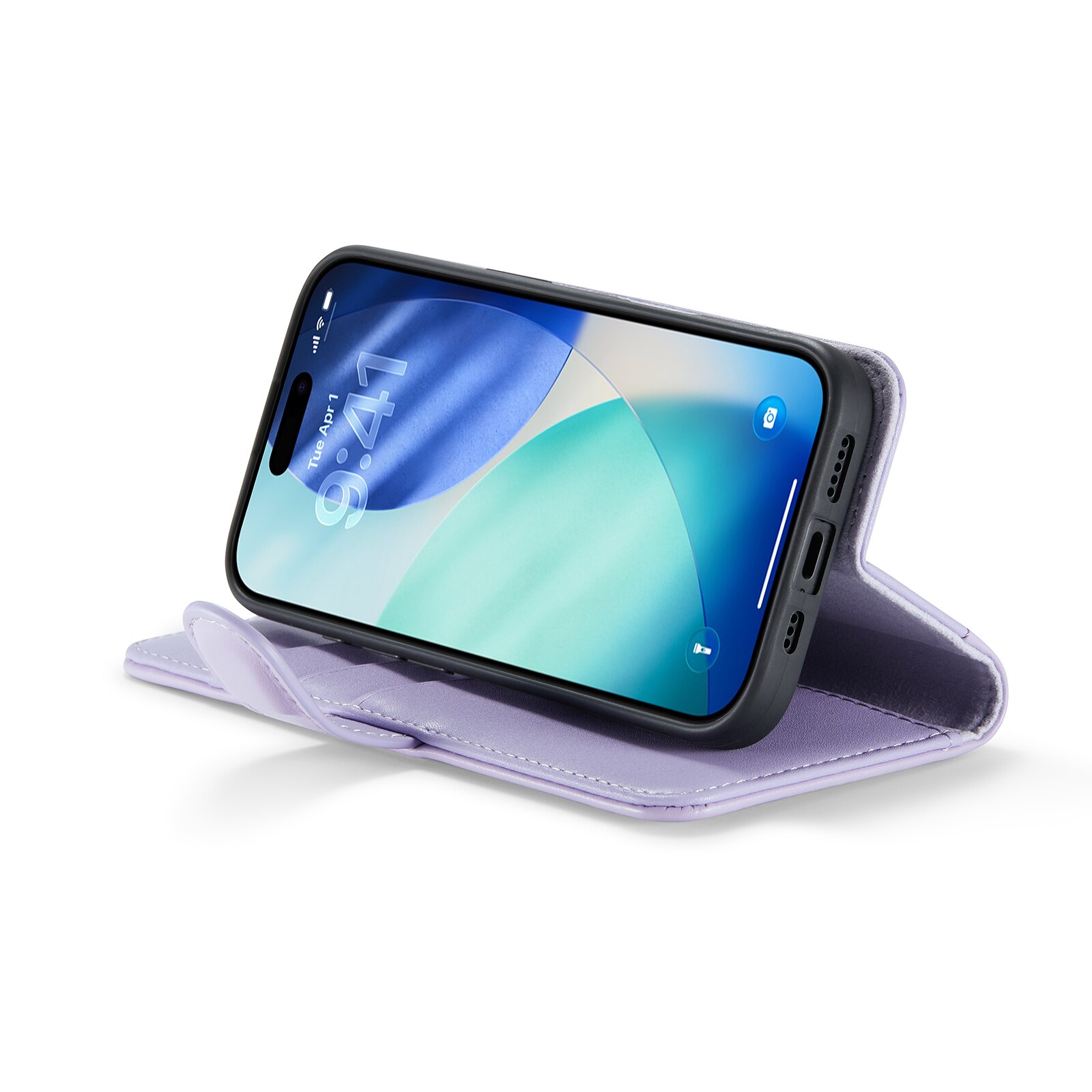 iPhone 17 Echt lederen hoesje Paars