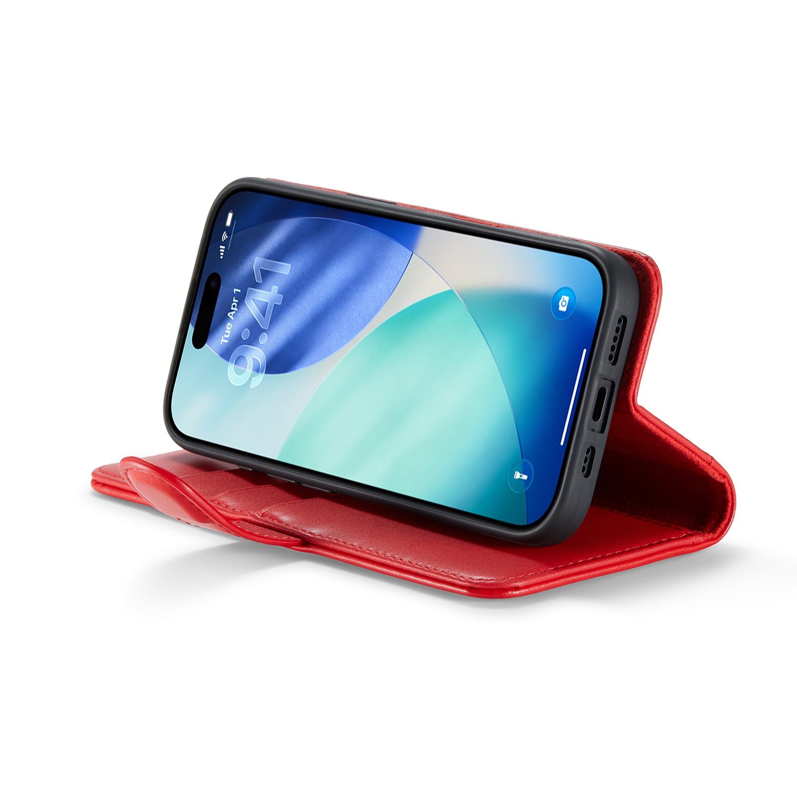 iPhone 17 Echt lederen hoesje Rood