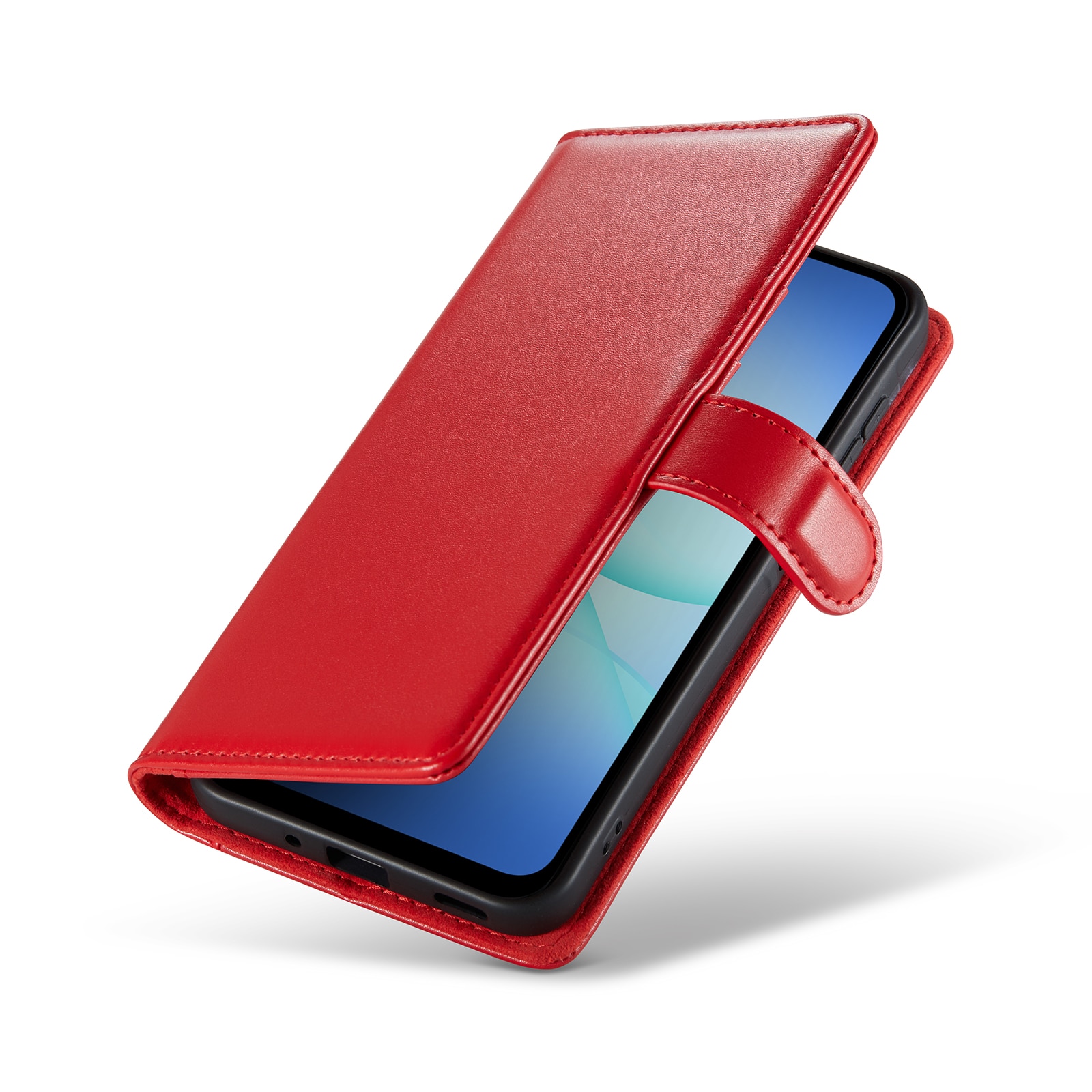 Samsung Galaxy A17 Echt lederen hoesje Rood