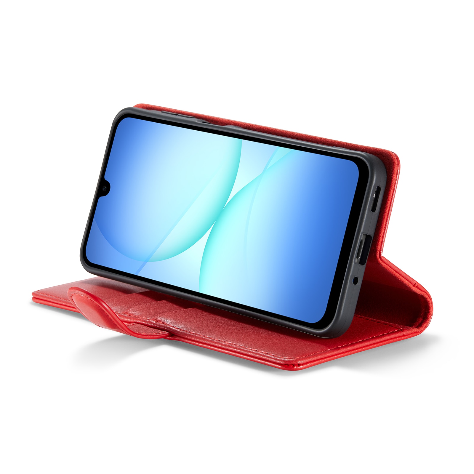 Samsung Galaxy A17 Echt lederen hoesje Rood