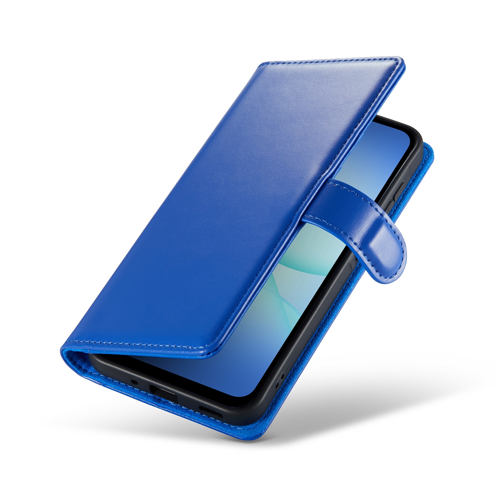 Samsung Galaxy A17 Echt lederen hoesje Blauw