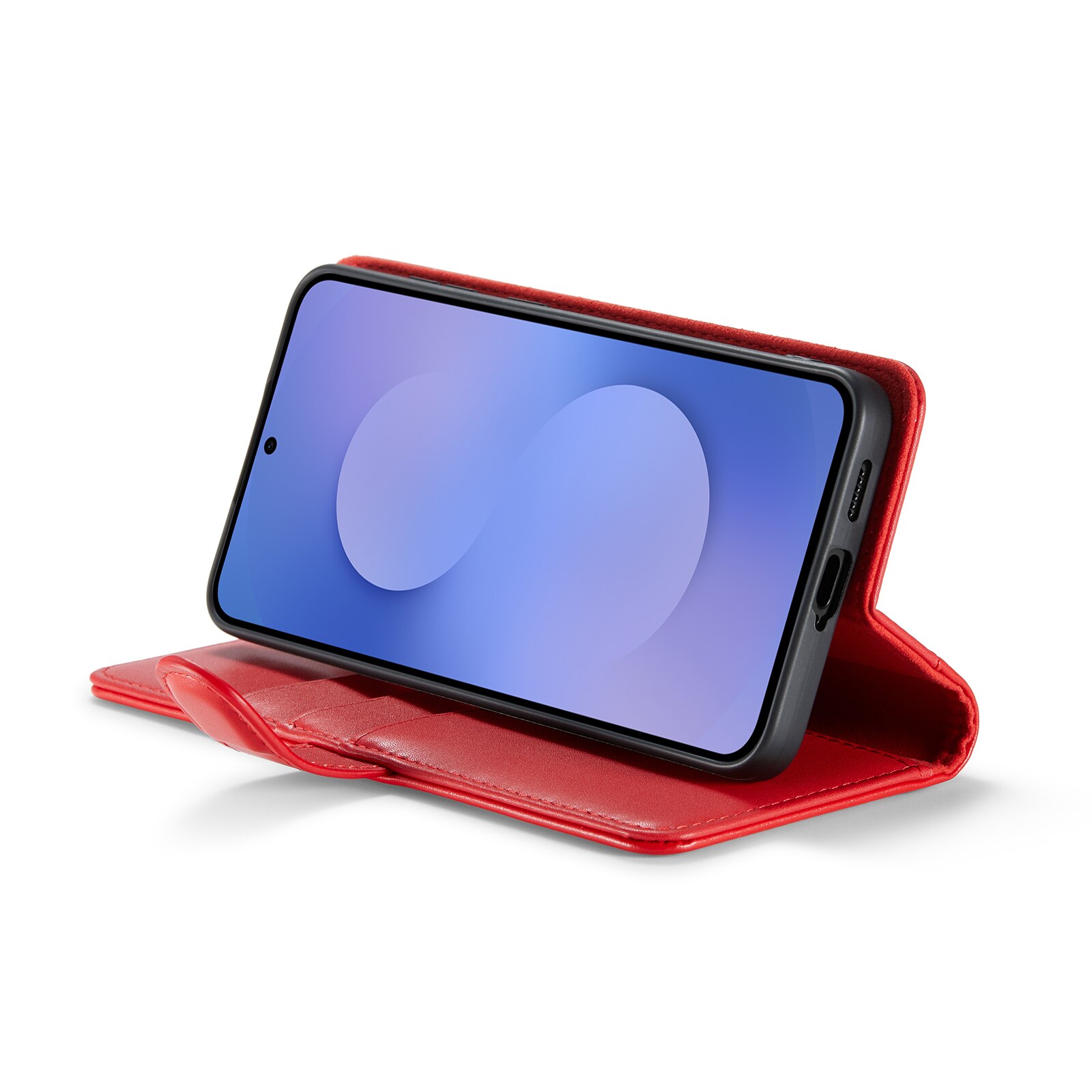 Samsung Galaxy S25 FE Echt lederen hoesje Rood
