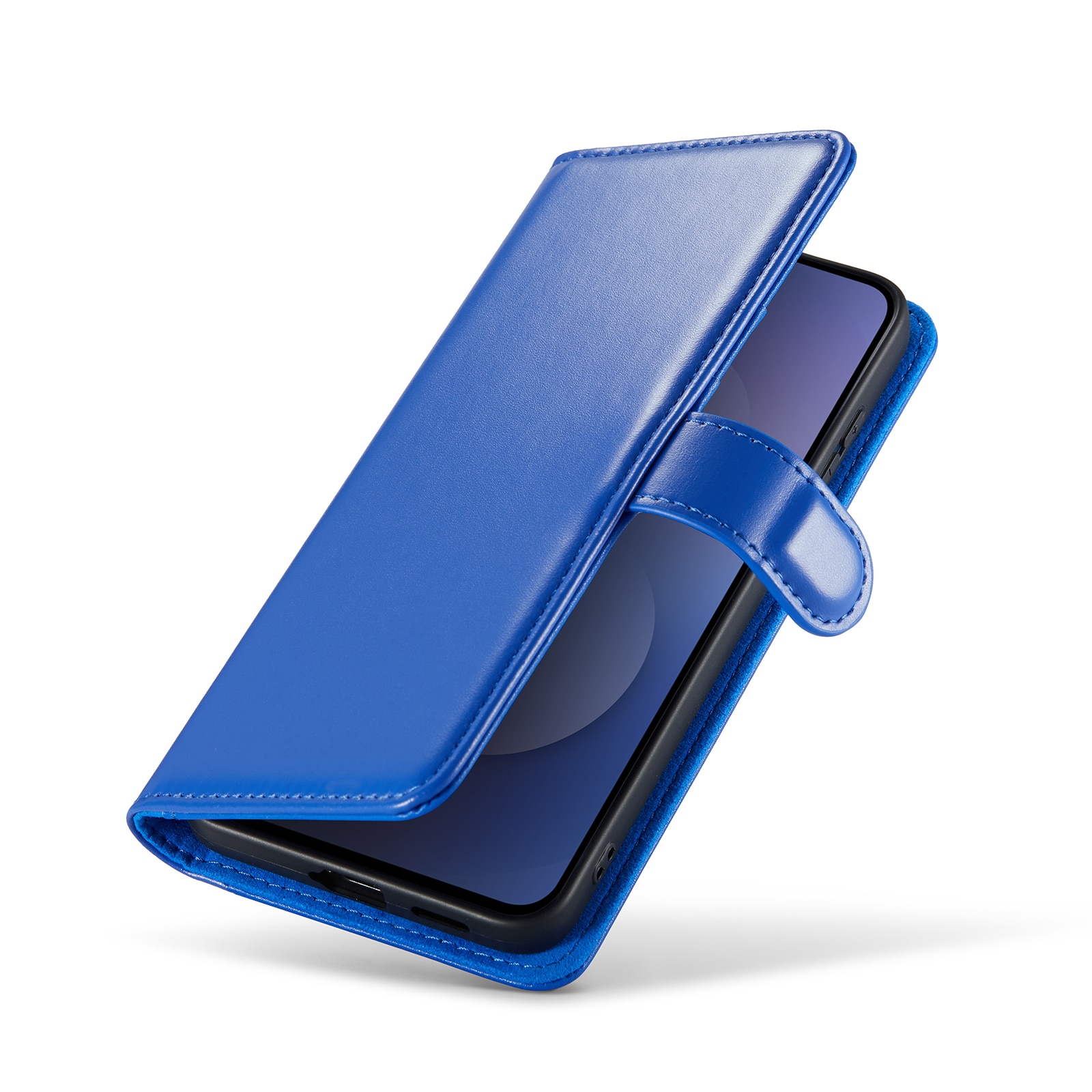 Samsung Galaxy S25 FE Echt lederen hoesje Blauw