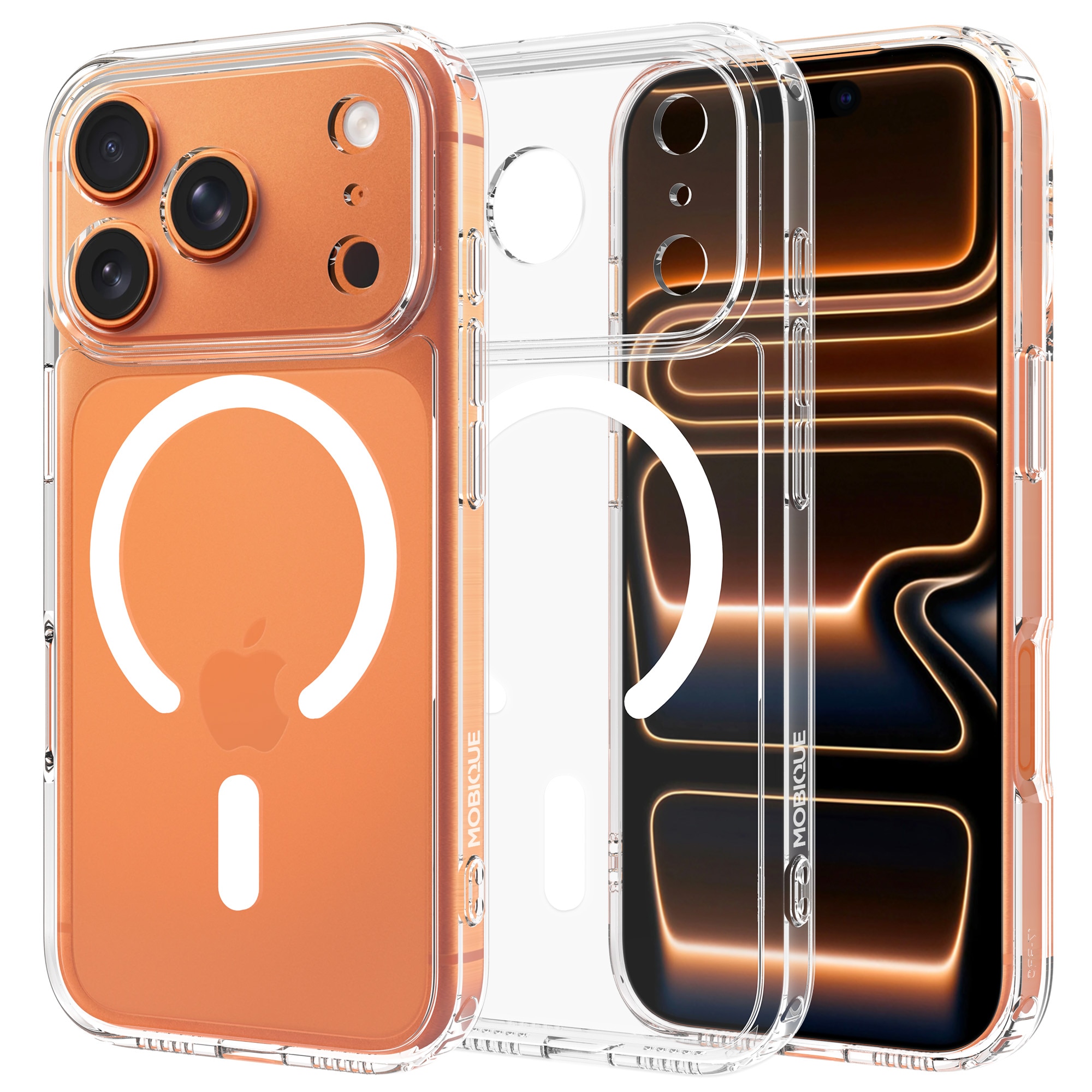 Hybridcase MagSafe iPhone 17 Pro Max Transparant