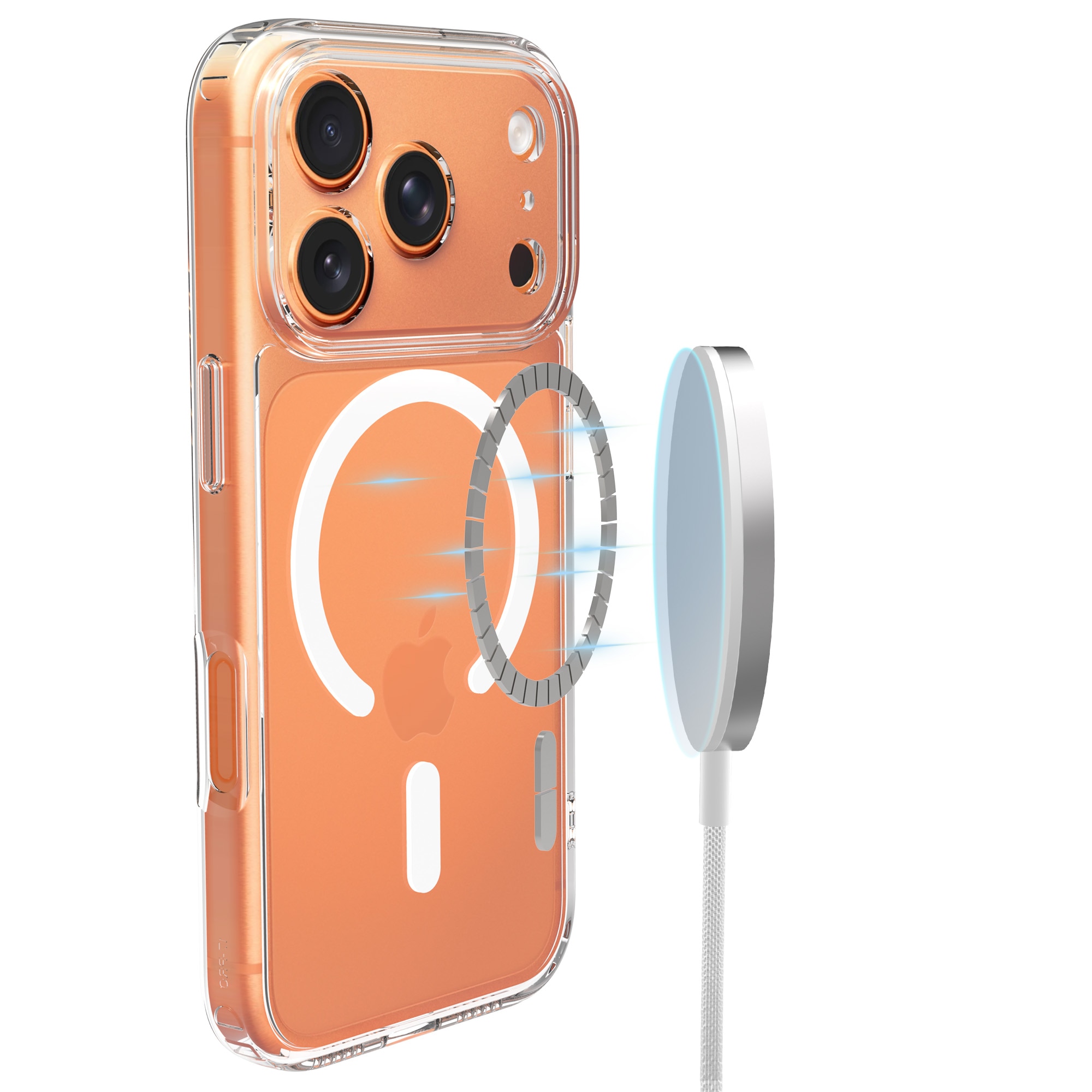 Hybridcase MagSafe iPhone 17 Pro Max Transparant