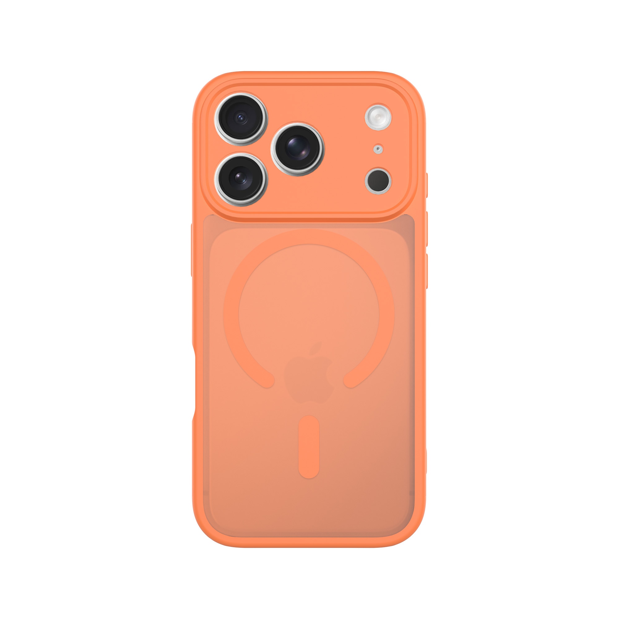 Magnetic Hybrid Hoesje iPhone 17 Pro Max Frosted Orange