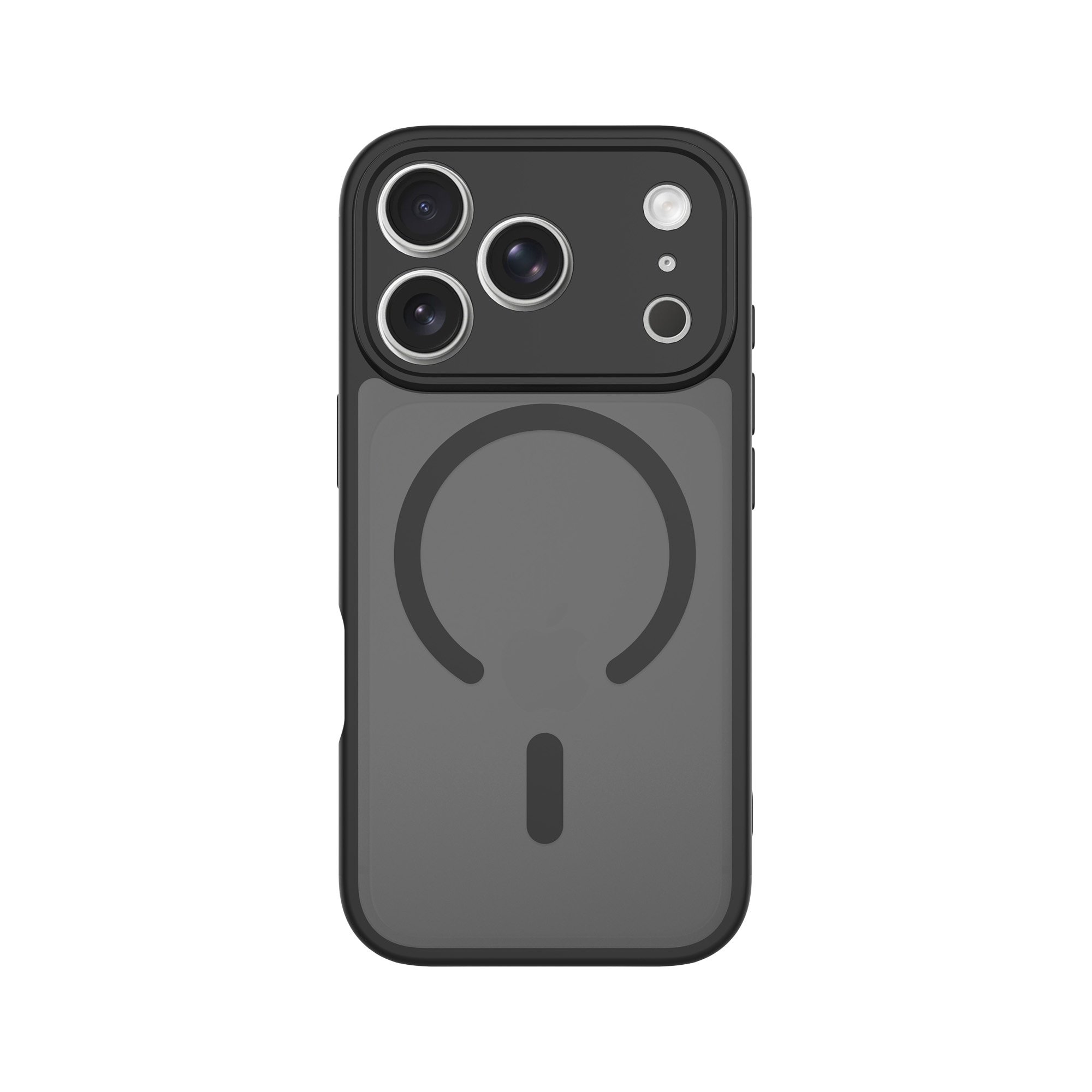 Magnetic Hybrid Hoesje iPhone 17 Pro Max Frosted Black