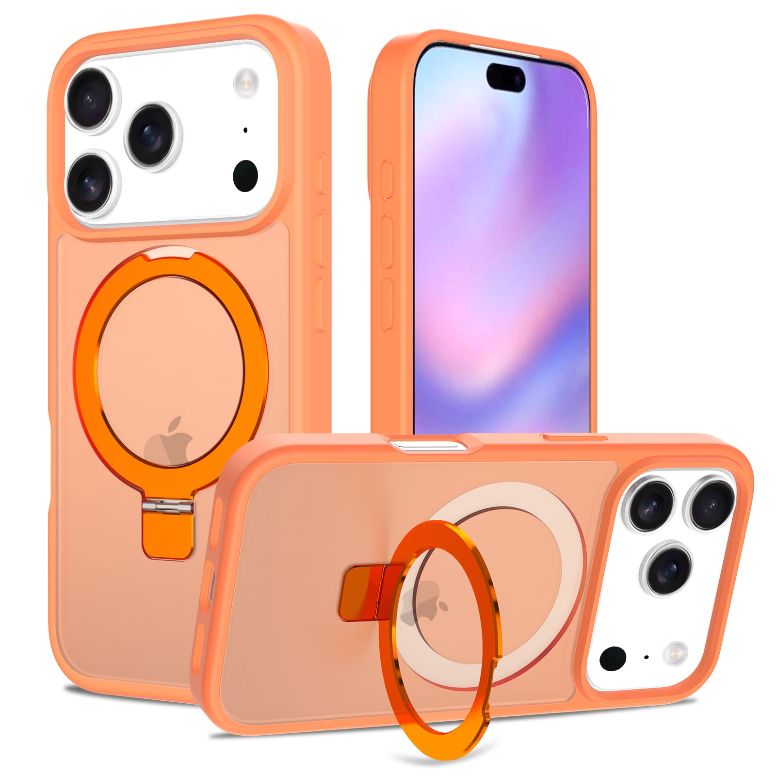 iPhone 17 Pro Max Hybridcase Magnetic Ring Oranje
