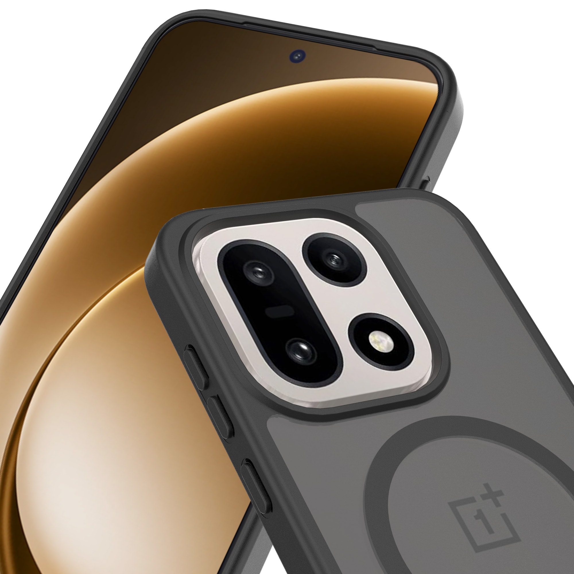 Magnetic Hybrid Hoesje  OnePlus 15 Frosted Black