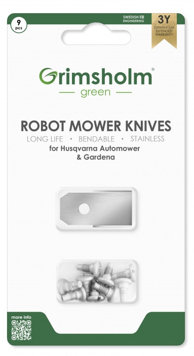 9-pack Robotmaaiermessen voor Husqvarna Automower & Gardena