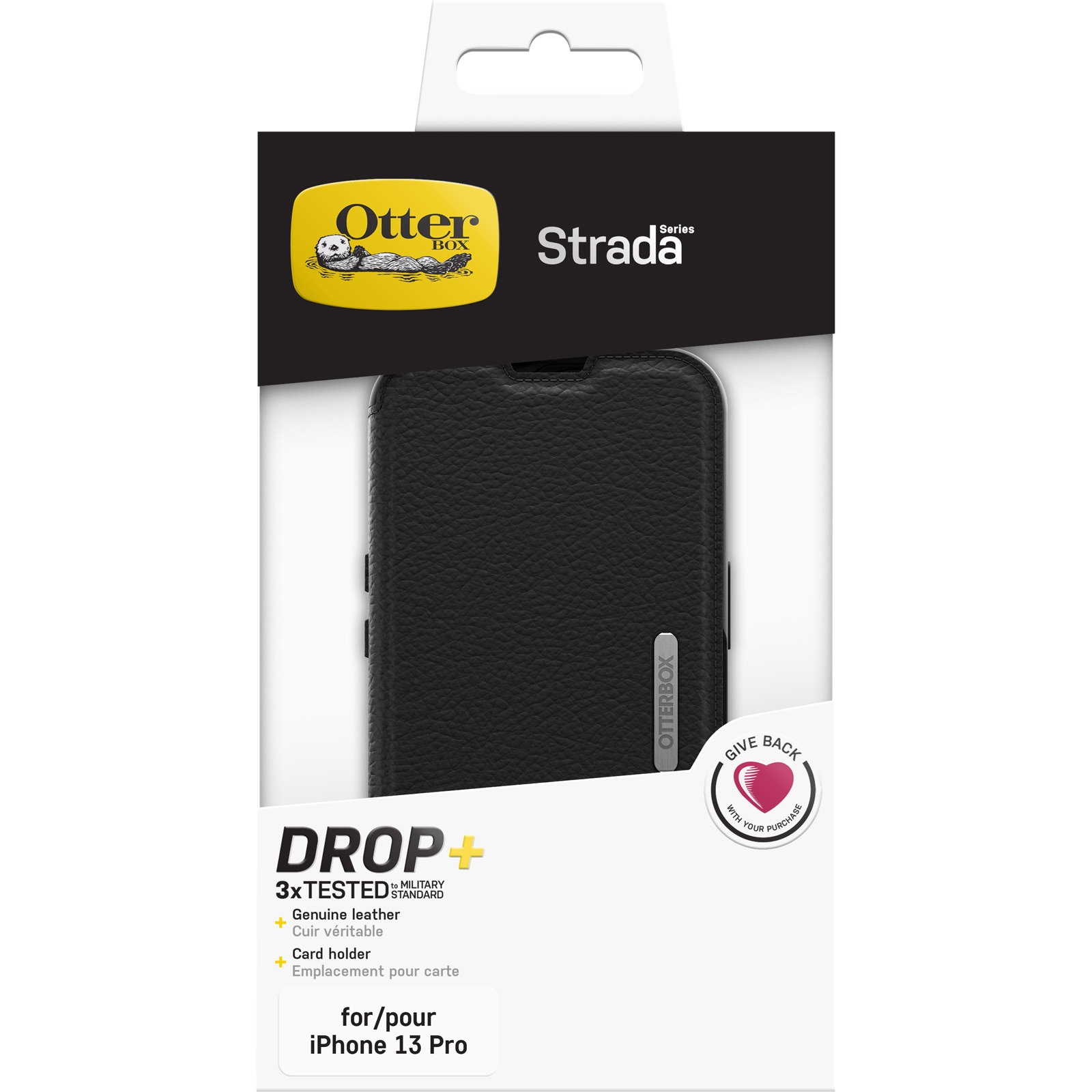 Strada Case iPhone 13 Pro Zwart