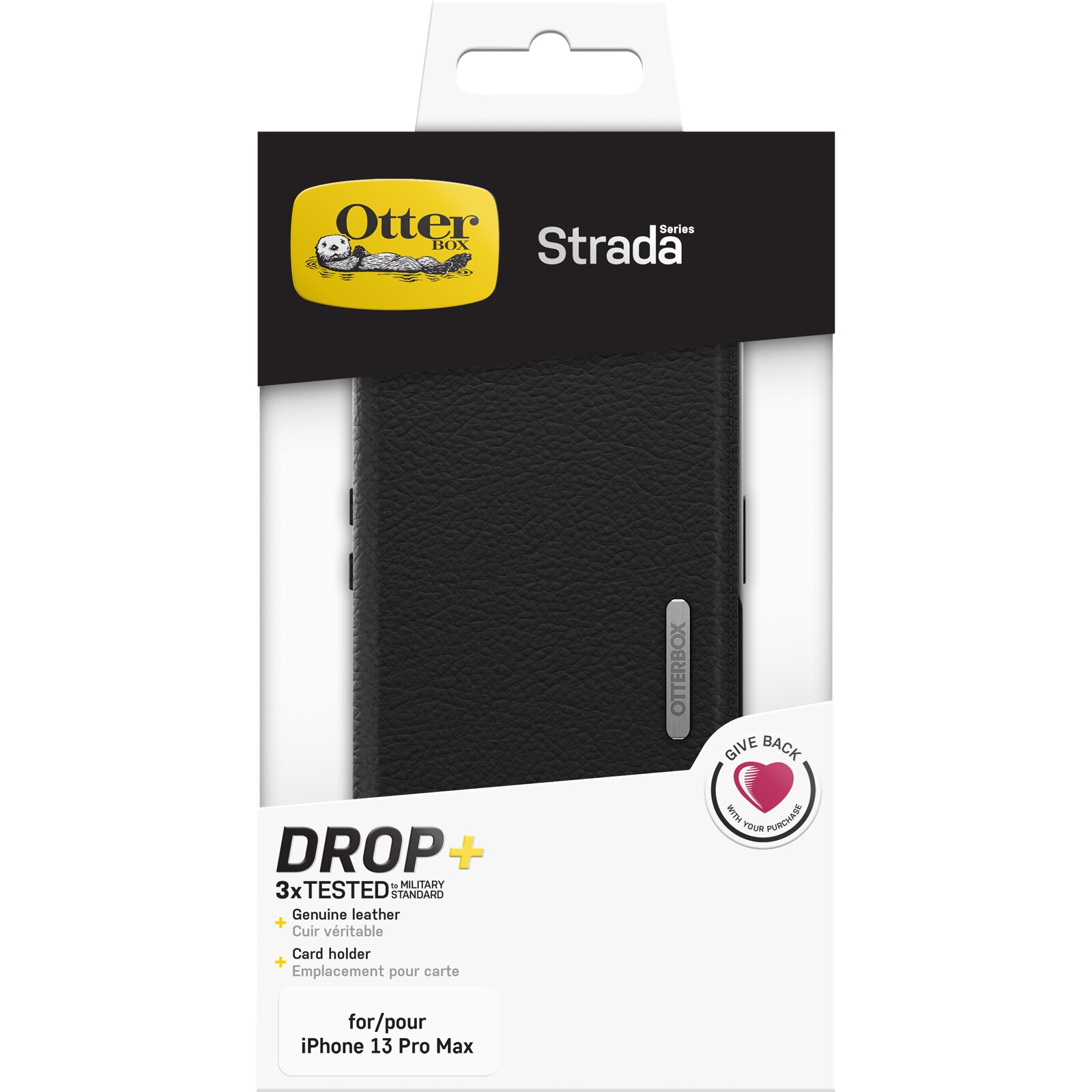 Strada Case iPhone 13 Pro Zwart