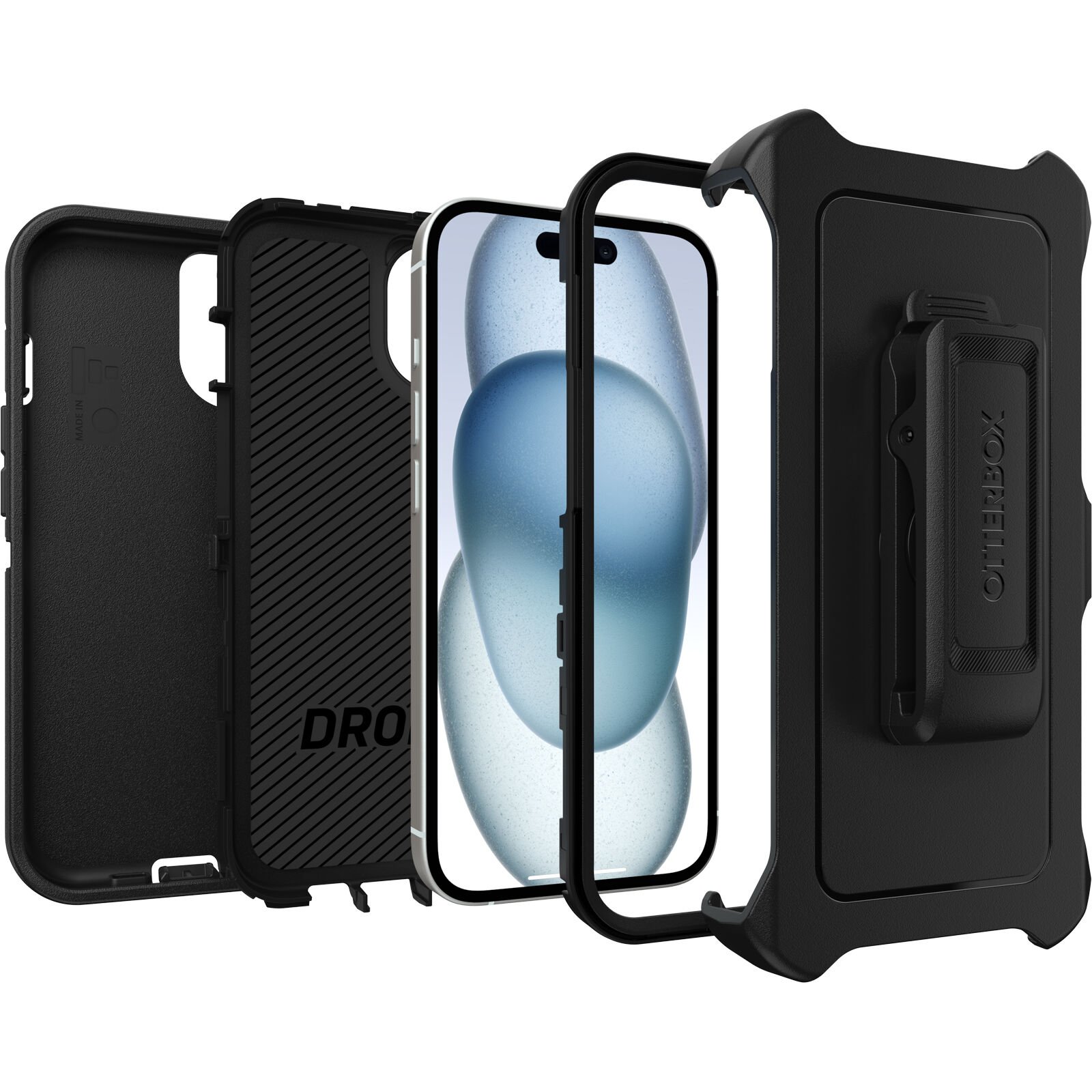 Defender Case iPhone 15 zwart