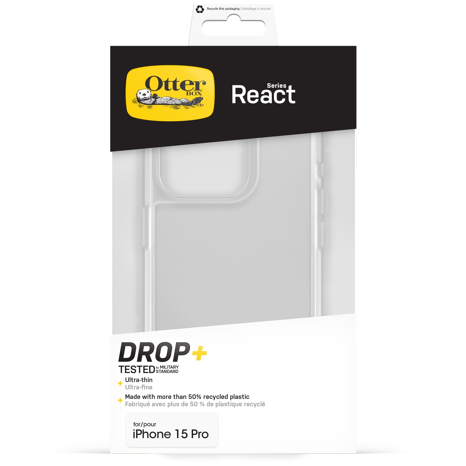 React Hoesje iPhone 15 Pro Clear