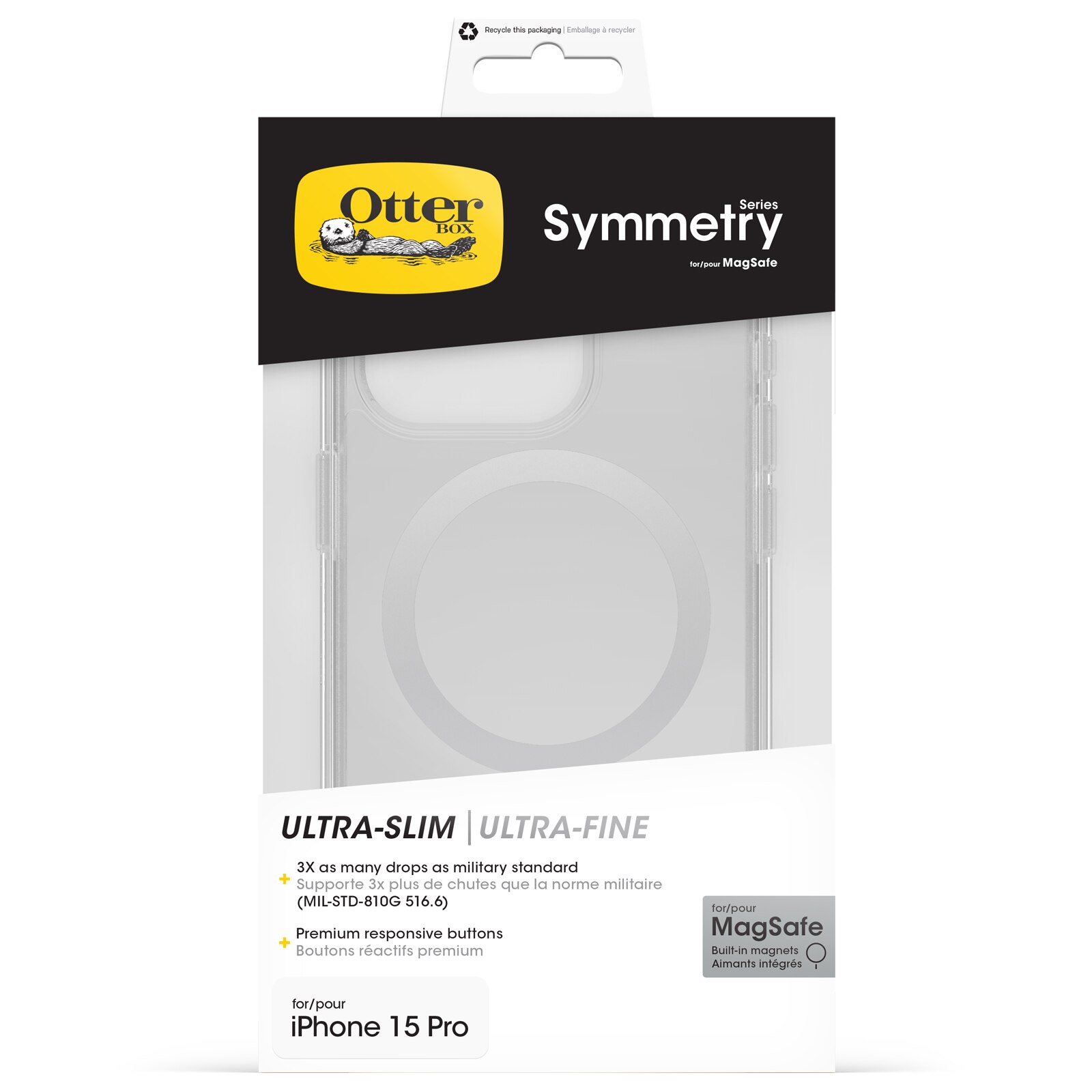 Symmetry Plus MagSafe Case iPhone 15 Pro Transparant