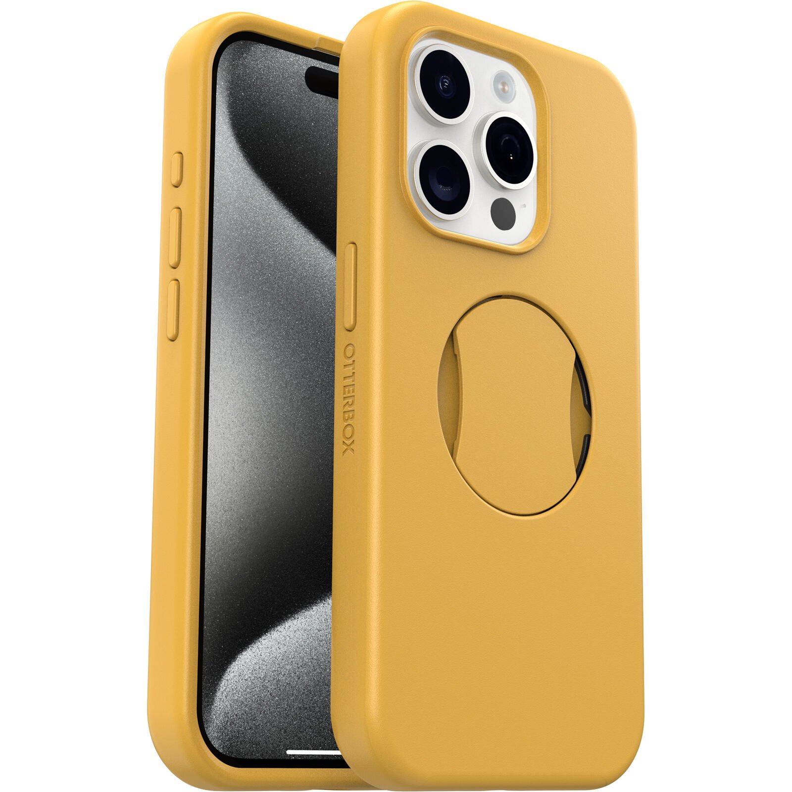 OtterGrip Symmetry Hoesje iPhone 15 Pro geel