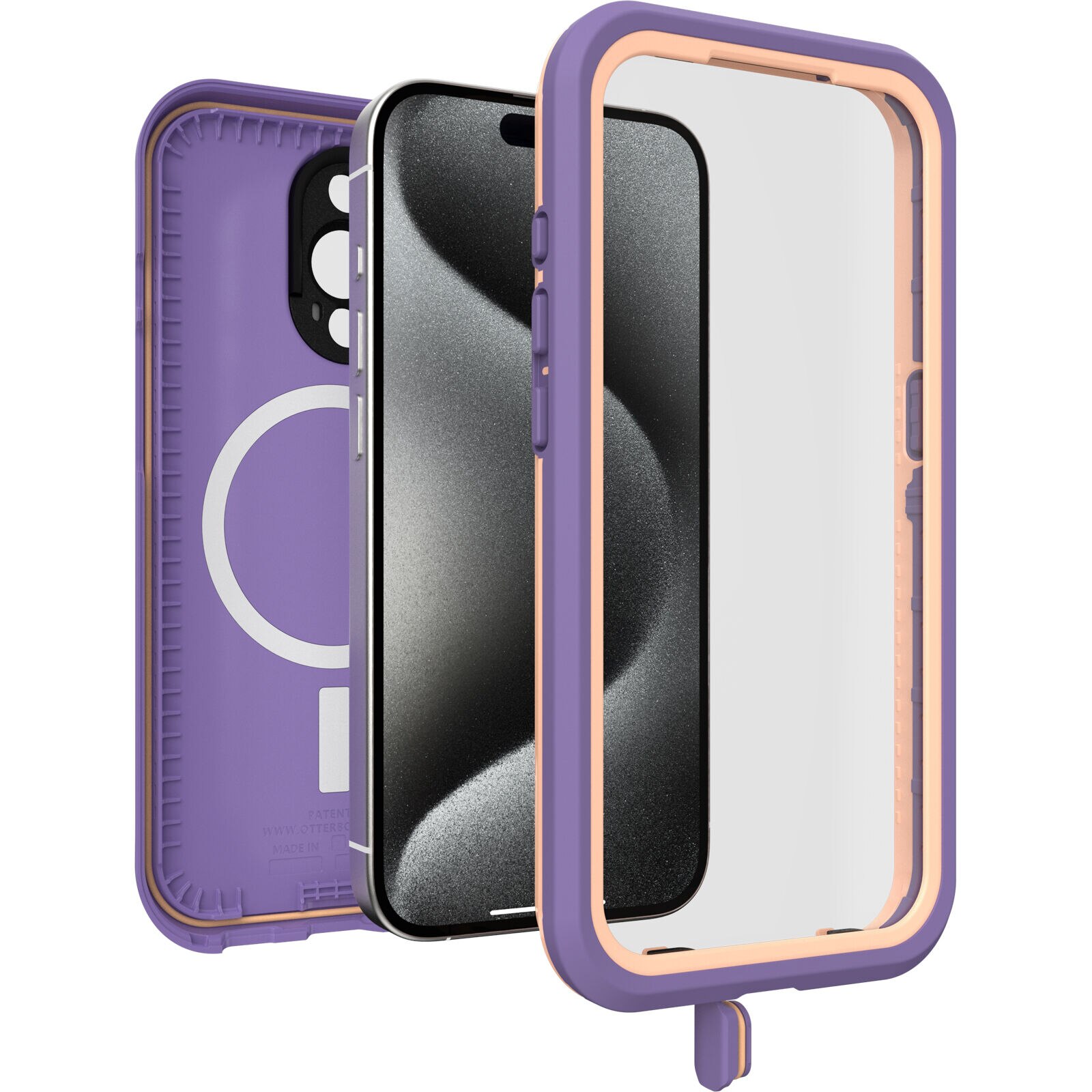 FRE MagSafe Case iPhone 15 Pro Paars