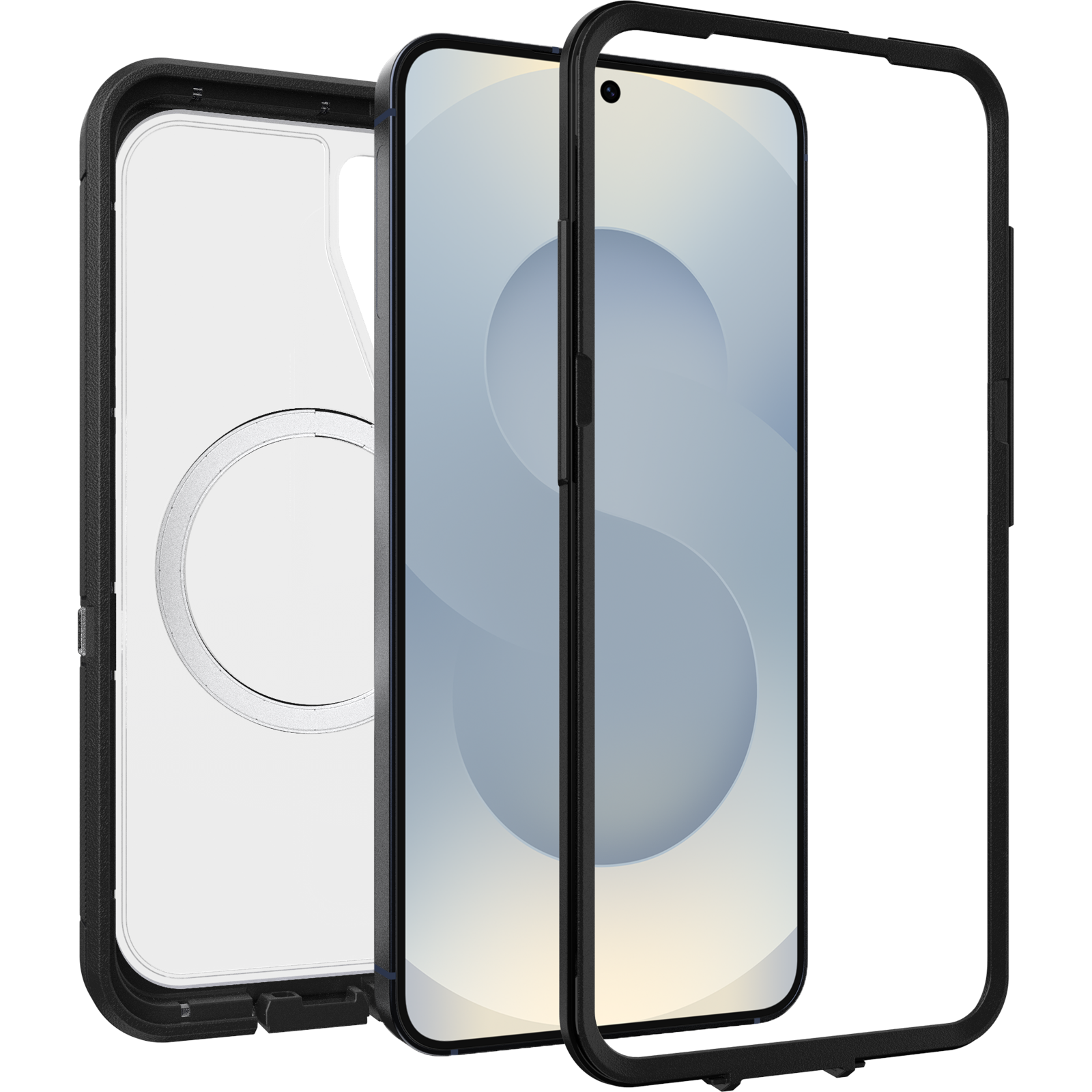 Defender XT Hoesje Samsung Galaxy S25 Clear/Black