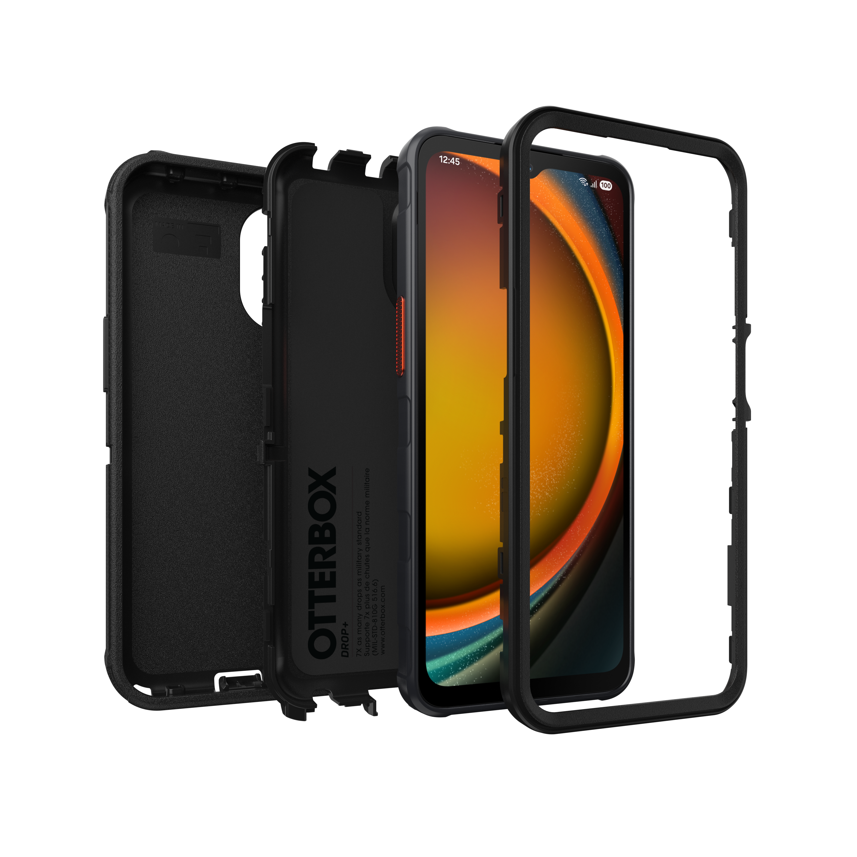 Defender Case Samsung Galaxy Xcover 7 Pro Zwart