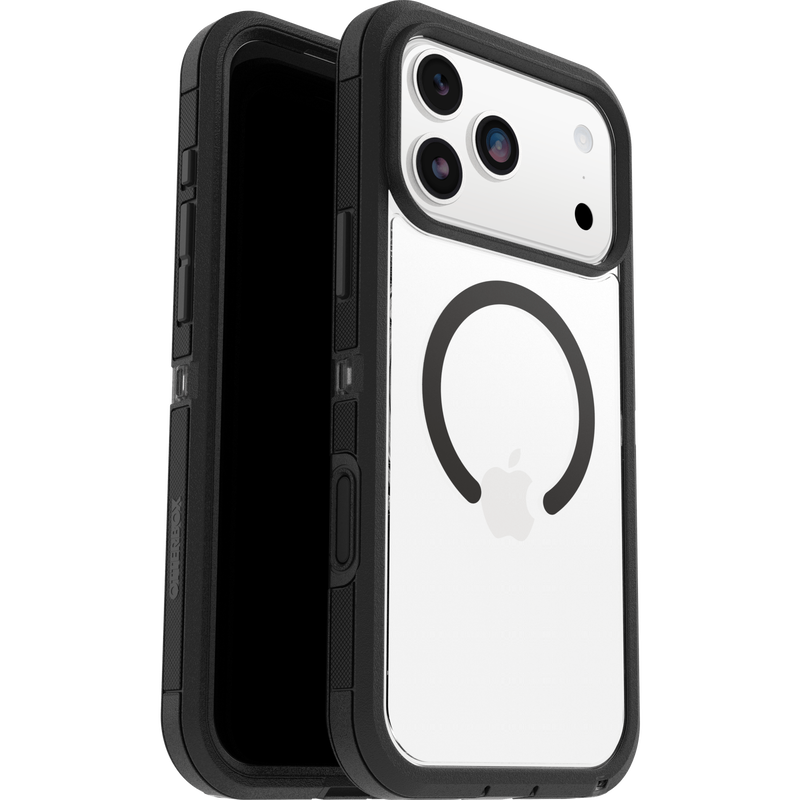 Defender XT Hoesje iPhone 17 Pro Max Zwart/transparant