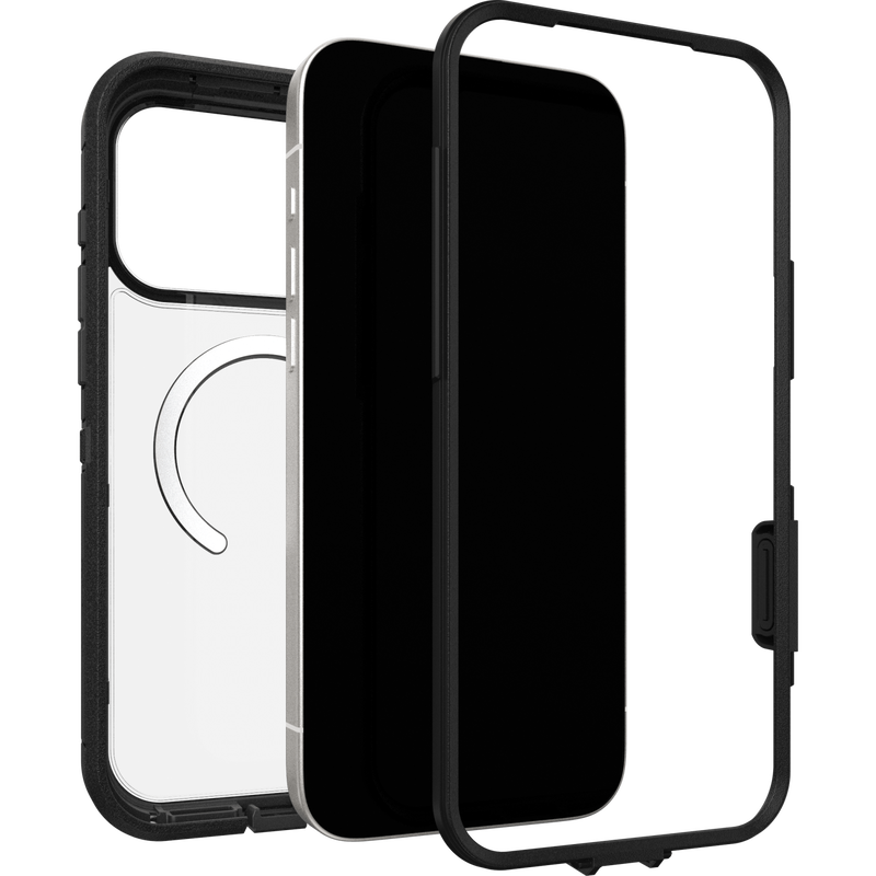 Defender XT Hoesje iPhone 17 Pro Max Zwart/transparant