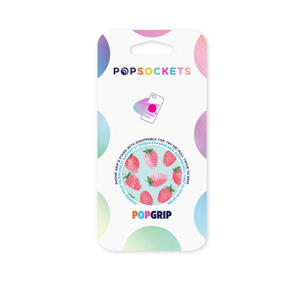 PopGrip Stand/Houder met Verwisselbare Top, Strawberry Rain