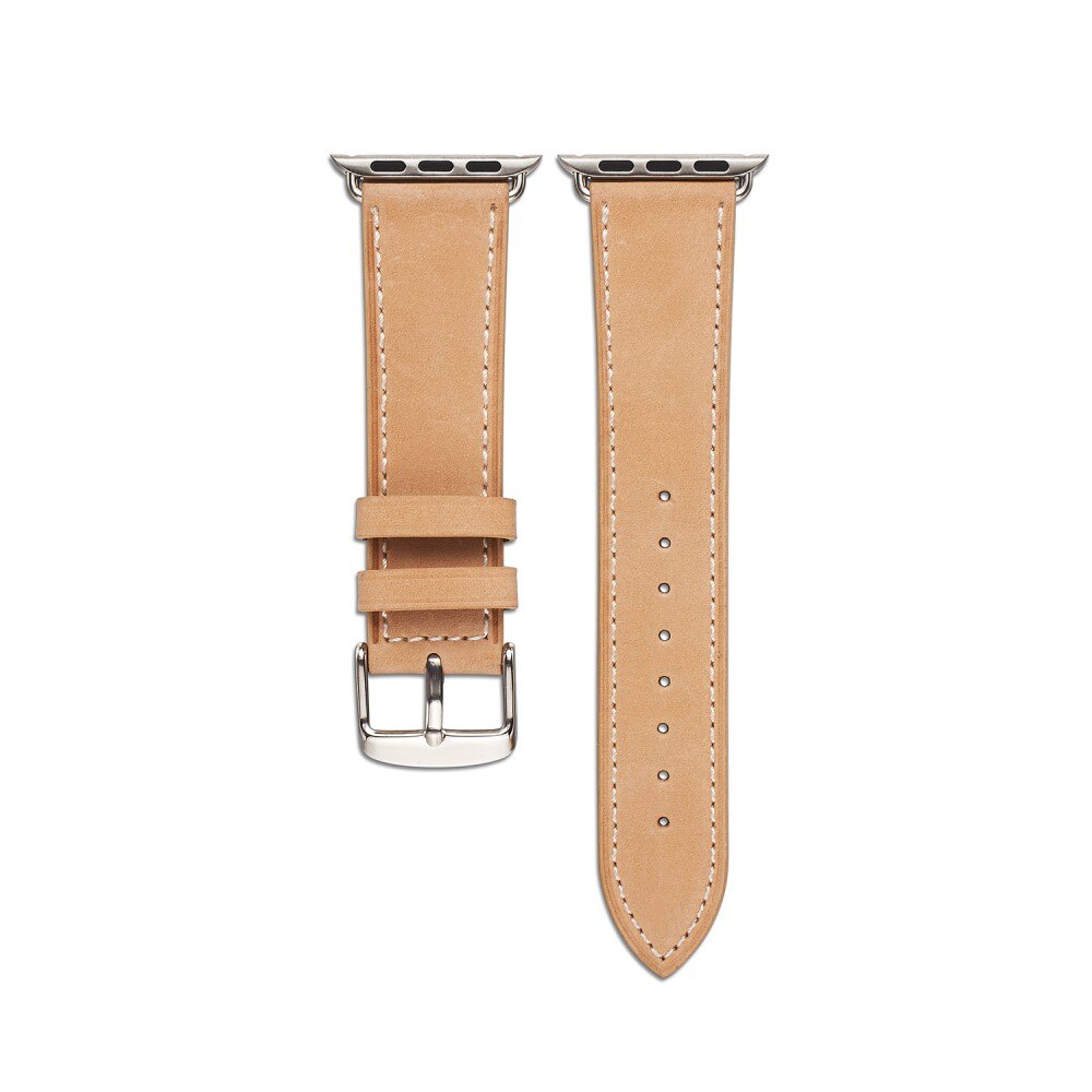 Apple Watch Series 1-3 38mm Leren bandje Beige