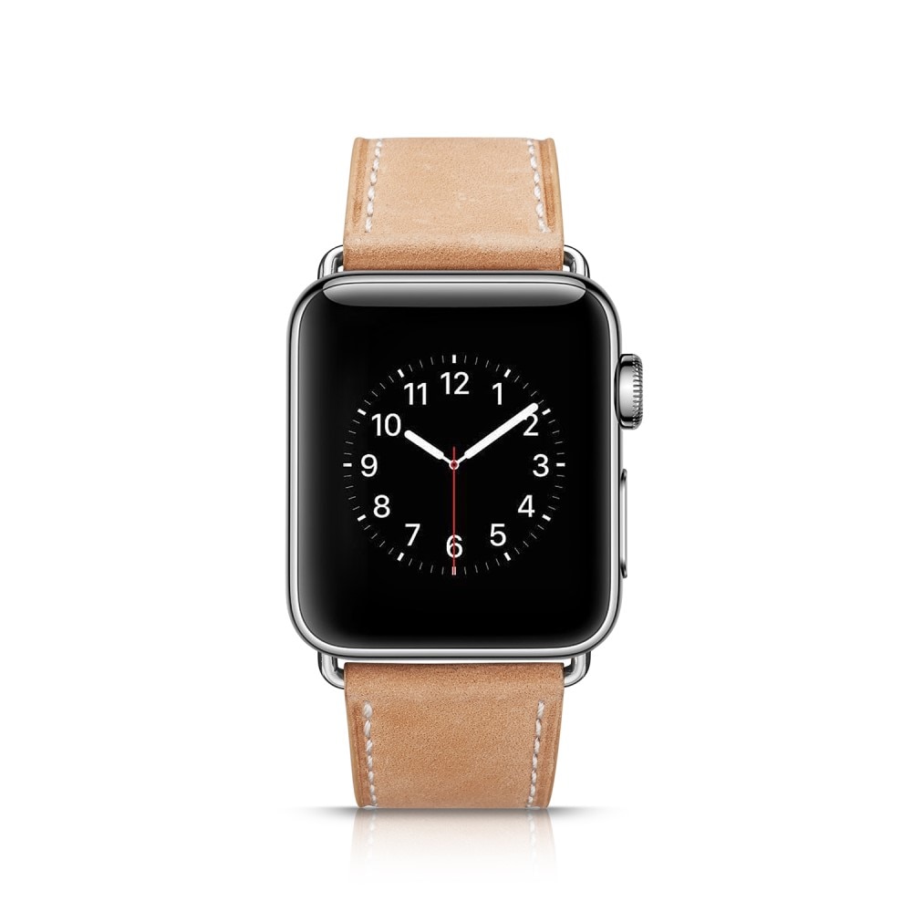 Apple Watch Ultra 49mm Leren bandje khaki