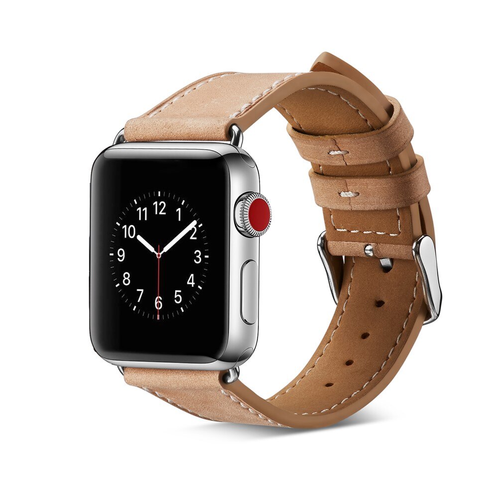 Apple Watch Series 1-3 38mm Leren bandje Beige