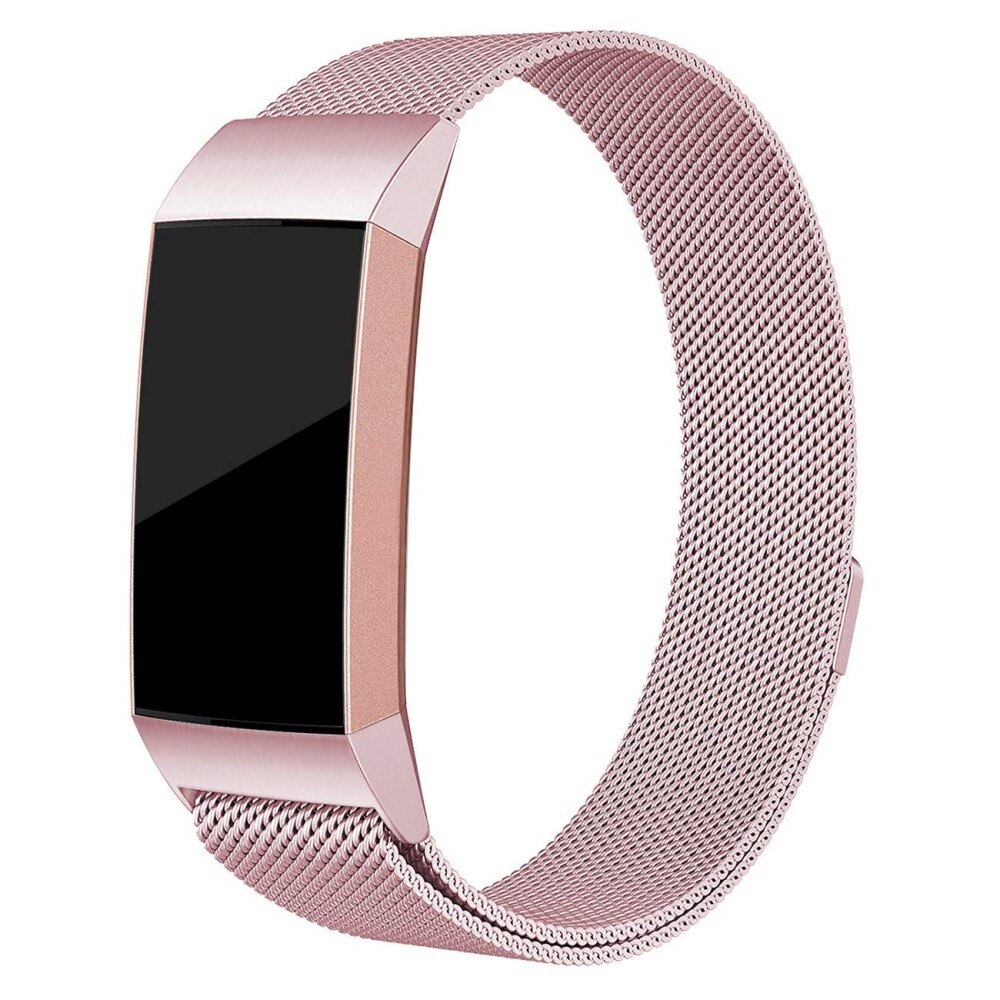 Fitbit Charge 3/4 Milanese bandje Roze goud