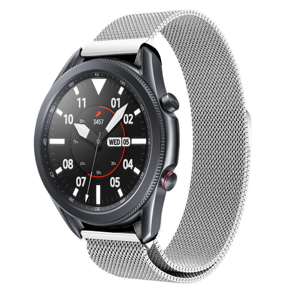 Samsung Galaxy Watch 5 Pro 45mm Milanese bandje Zilver