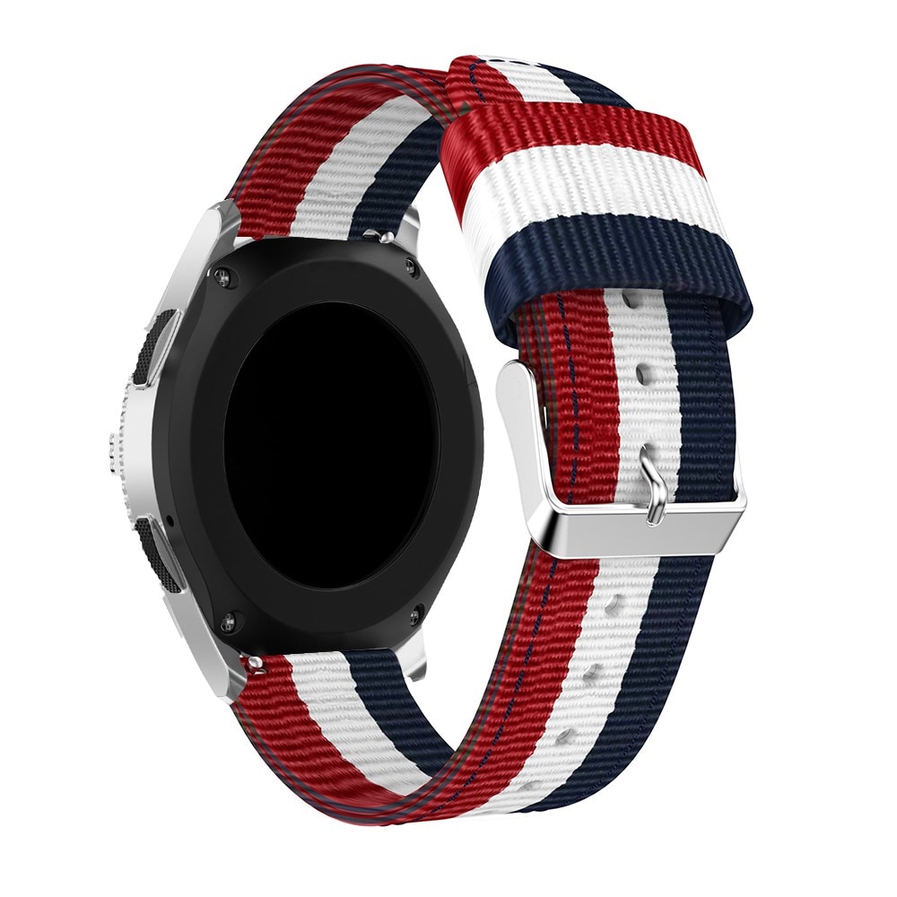 Huawei Watch GT 4 46mm Nylon bandje blauw/wit/rood