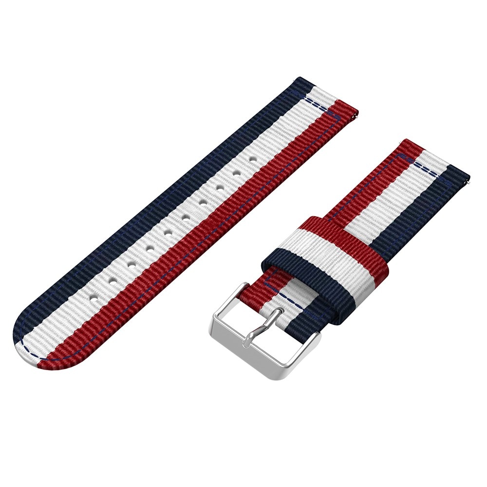 OnePlus Watch 2 Nylon bandje blauw/wit/rood