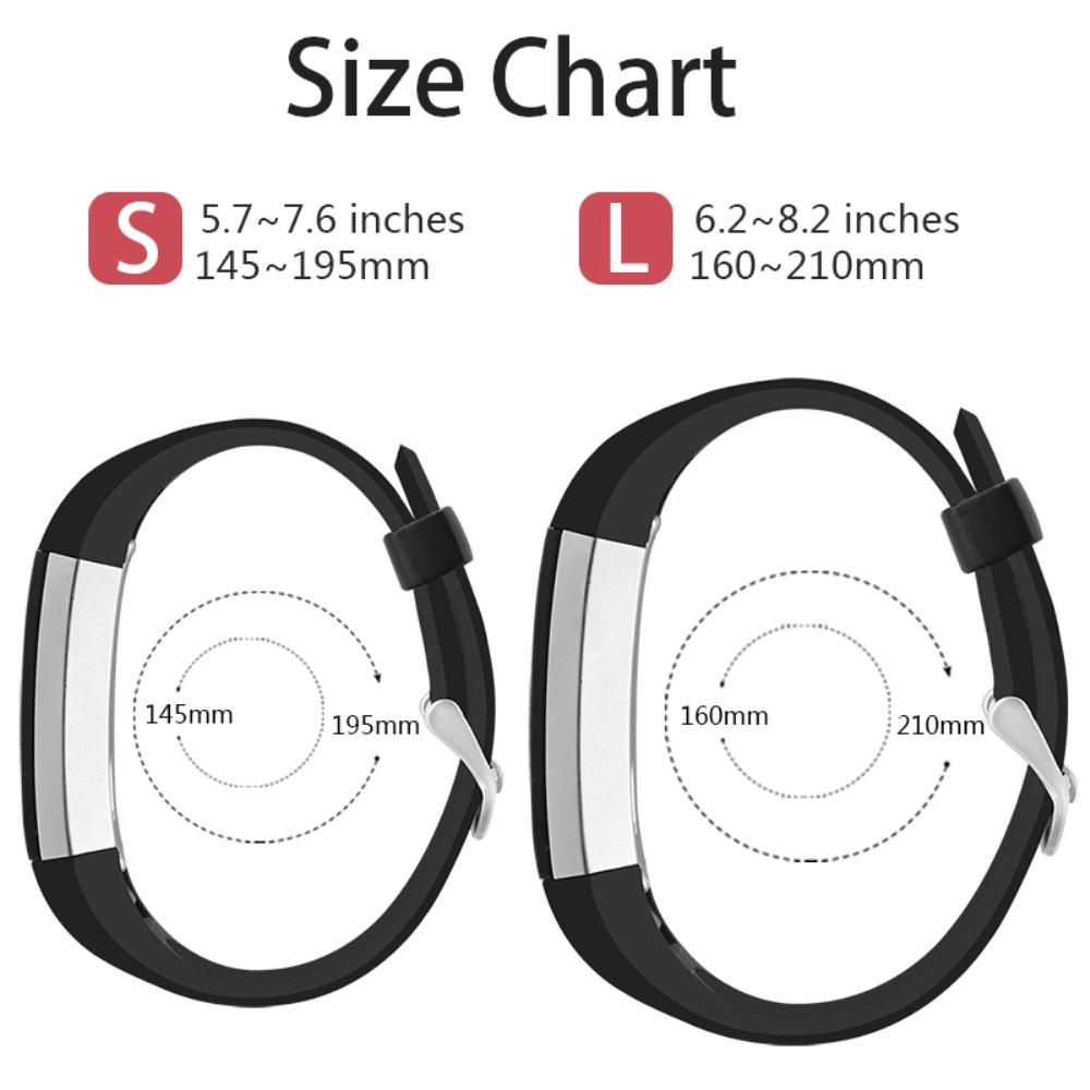 Fitbit Alta HR/Alta Siliconen bandje Zwart