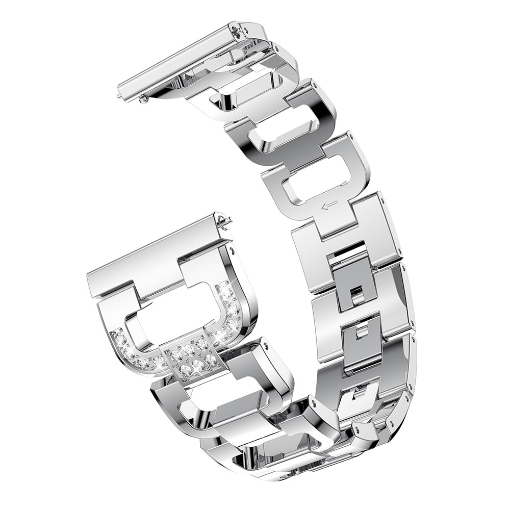 Samsung Galaxy Watch 4 40/42/44/46 mm Rhinestone Bracelet Zilver