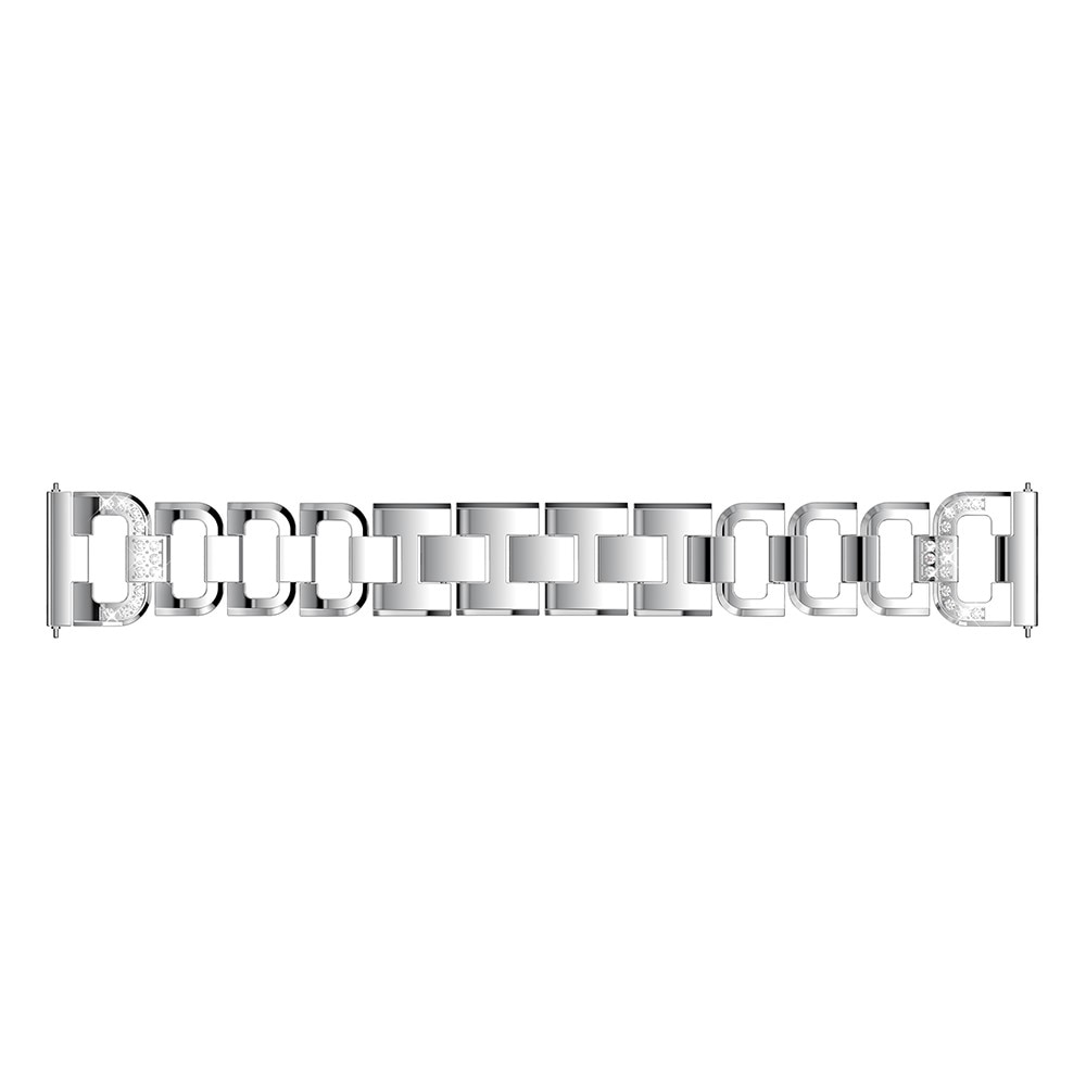 Universal 20mm Rhinestone Bracelet zilver