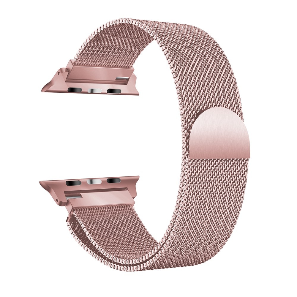 Apple Watch 41mm Series 8 Milanese bandje Roze goud