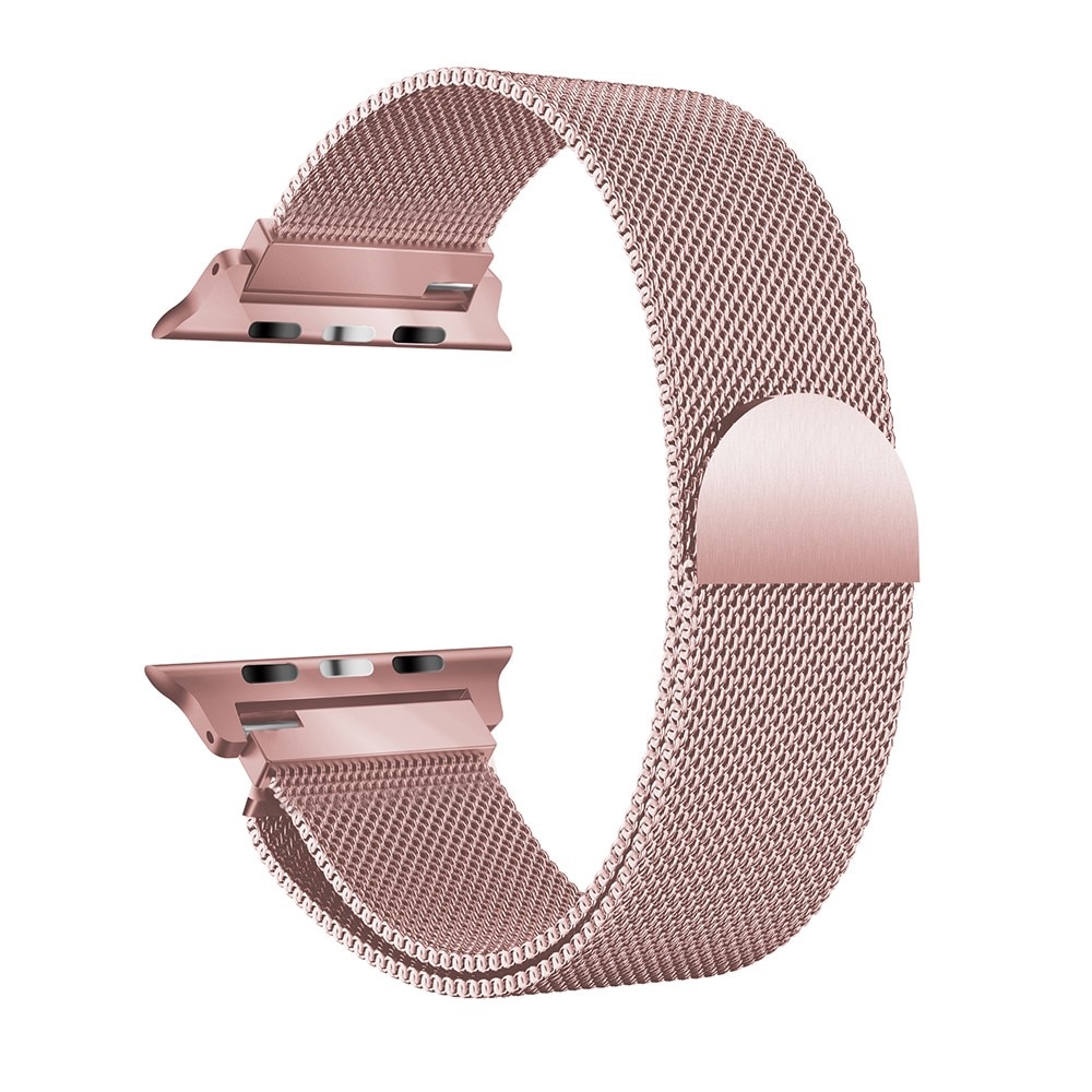 Apple Watch Series 10 46mm Milanese bandje Roze goud