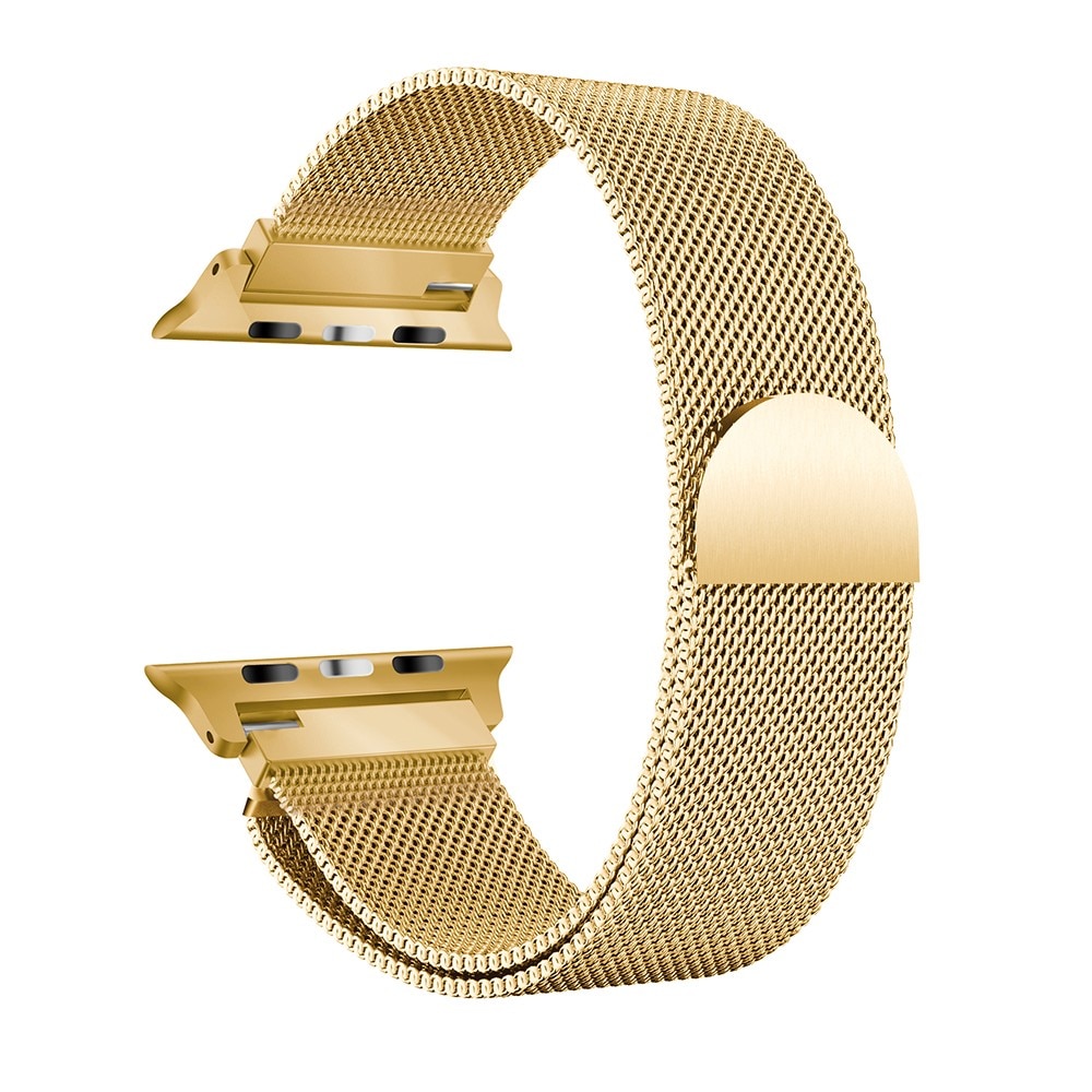 Apple Watch SE 40mm Milanese bandje goud