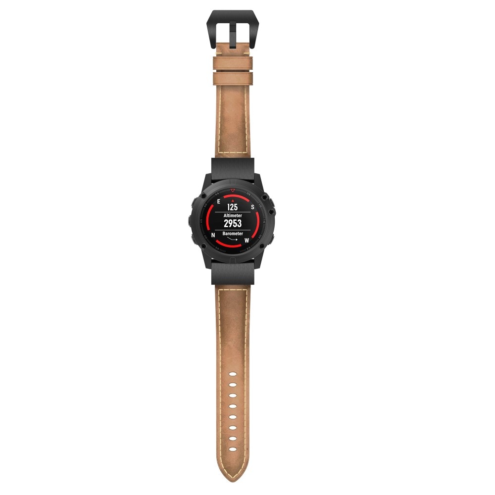 Garmin Forerunner 965 Leren bandje Bruin