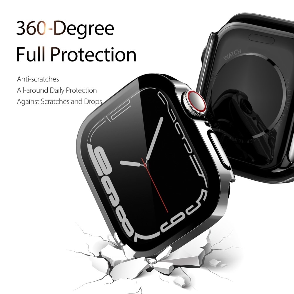 Solid Shockproof Case Apple Watch 45mm Series 8 Zwart