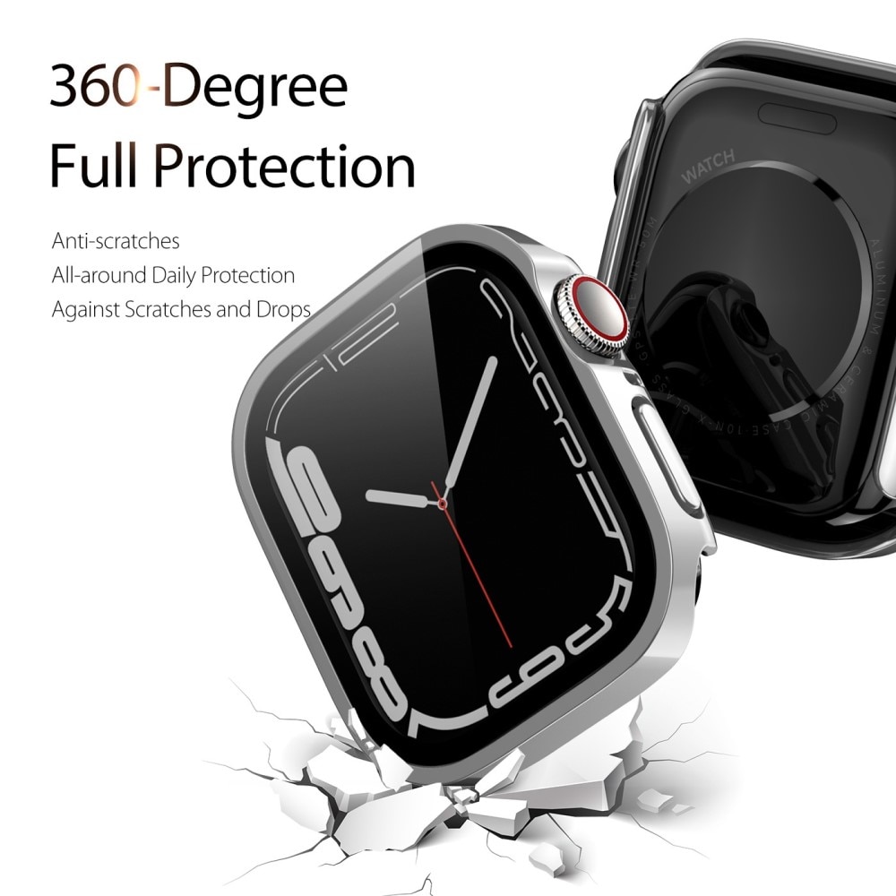 Solid Shockproof Case Apple Watch 45mm Series 8 Zilver
