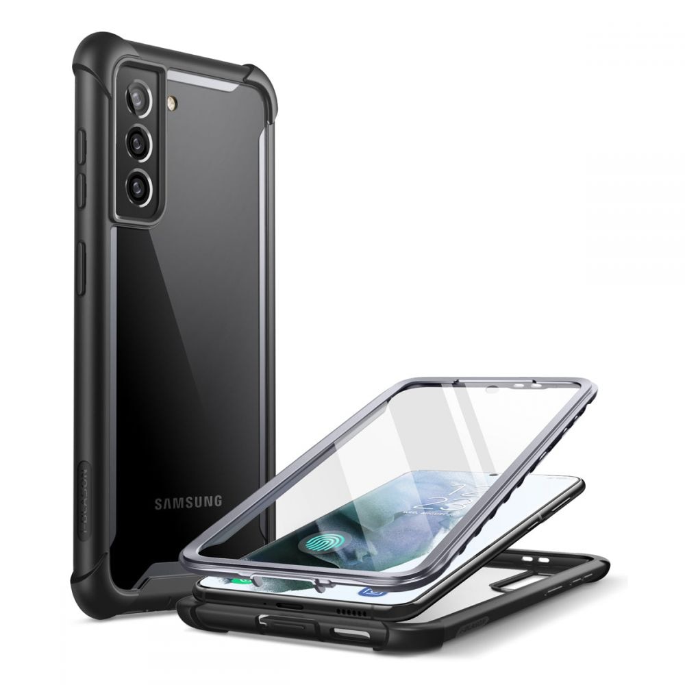 Ares Clear Case Samsung Galaxy S21 FE Zwart