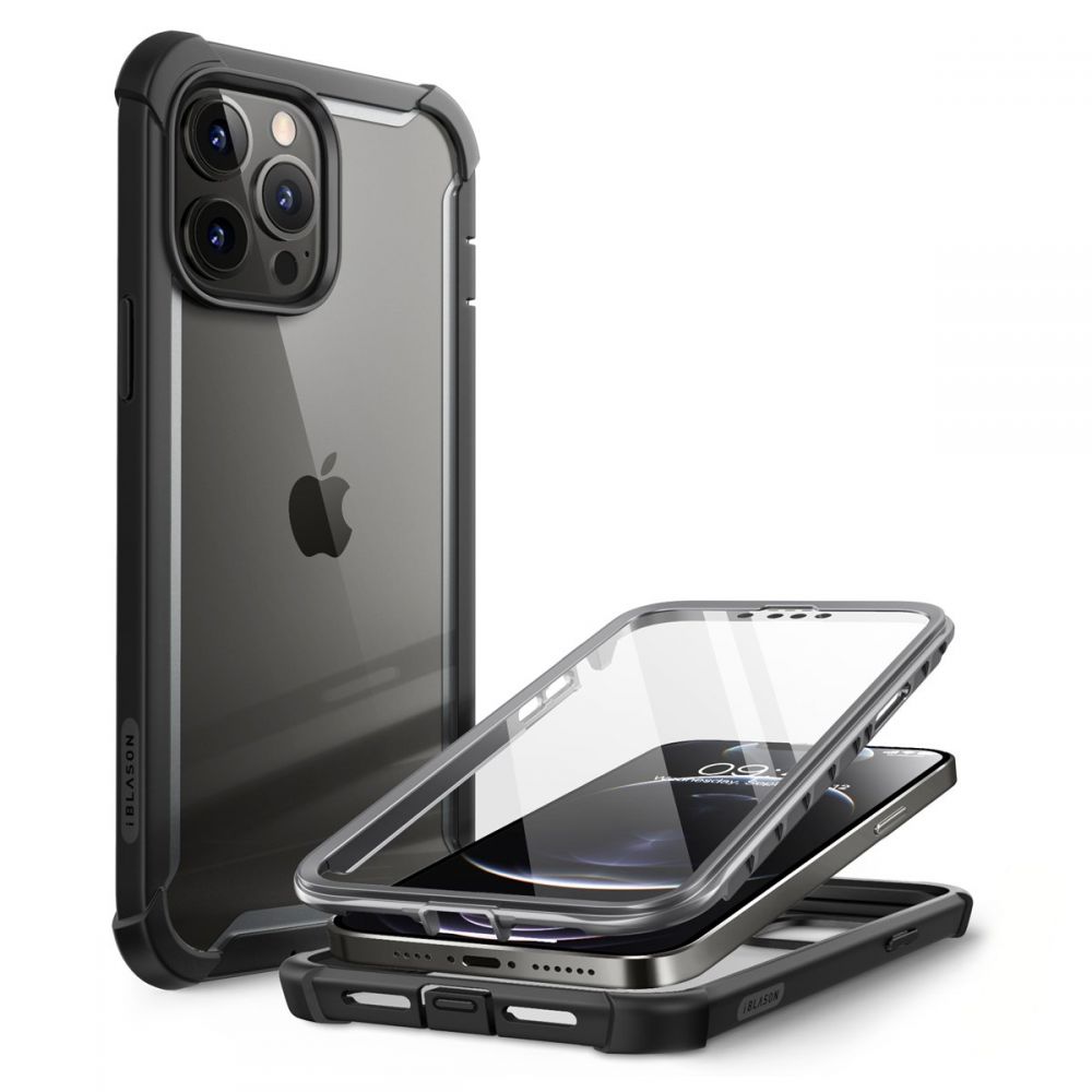 Ares Clear Case iPhone 13 Pro Max Zwart