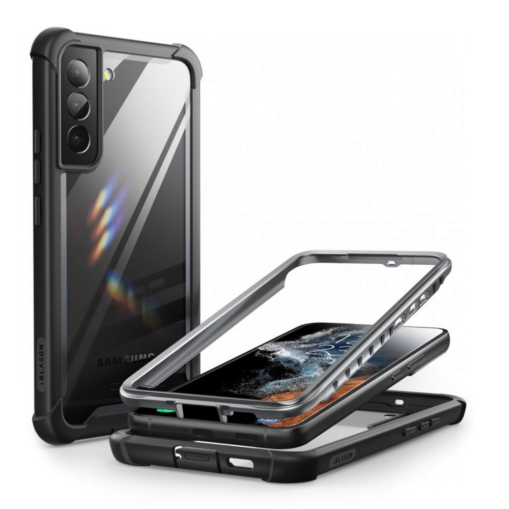 Ares Clear Case Samsung Galaxy S22 Plus Zwart